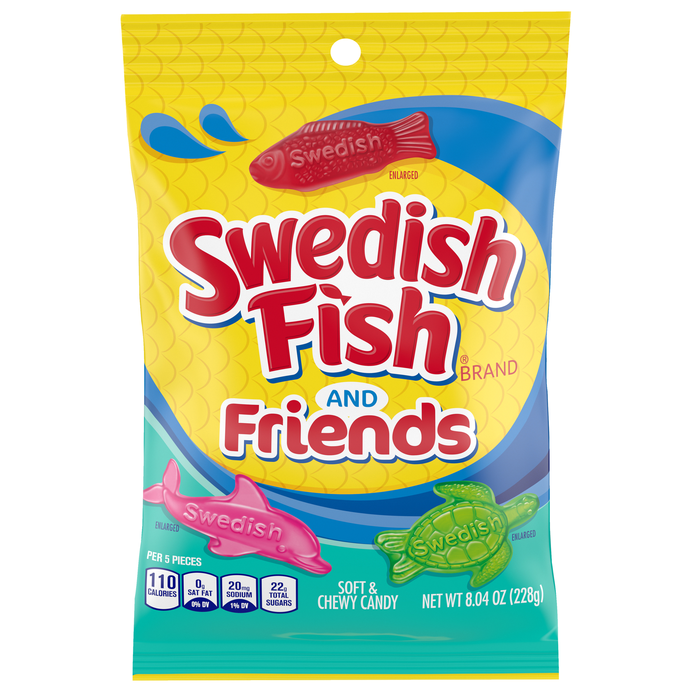SWEDISH FISH and Friends Soft & Chewy Candy, 8.04 oz-thumbnail-0