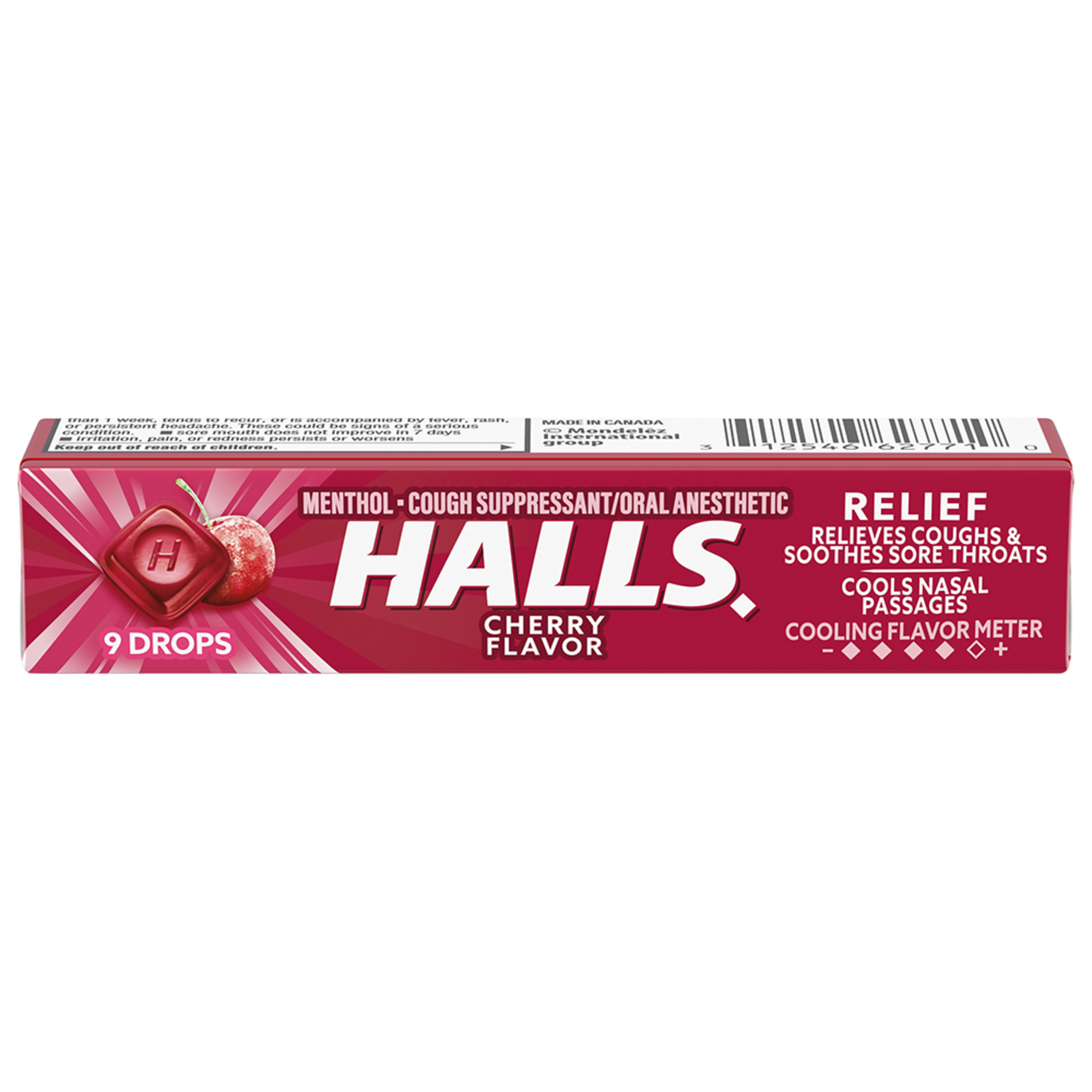 HALLS Cherry Flavor Cough Drops Stick 24x20