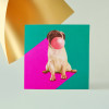Pug Blank Card - Birthday, Friendship, Thinking of You image