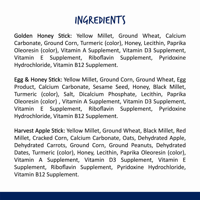 Nutrition-Image showing Crunch Sticks Variety Pack: Honey, Egg & Apple