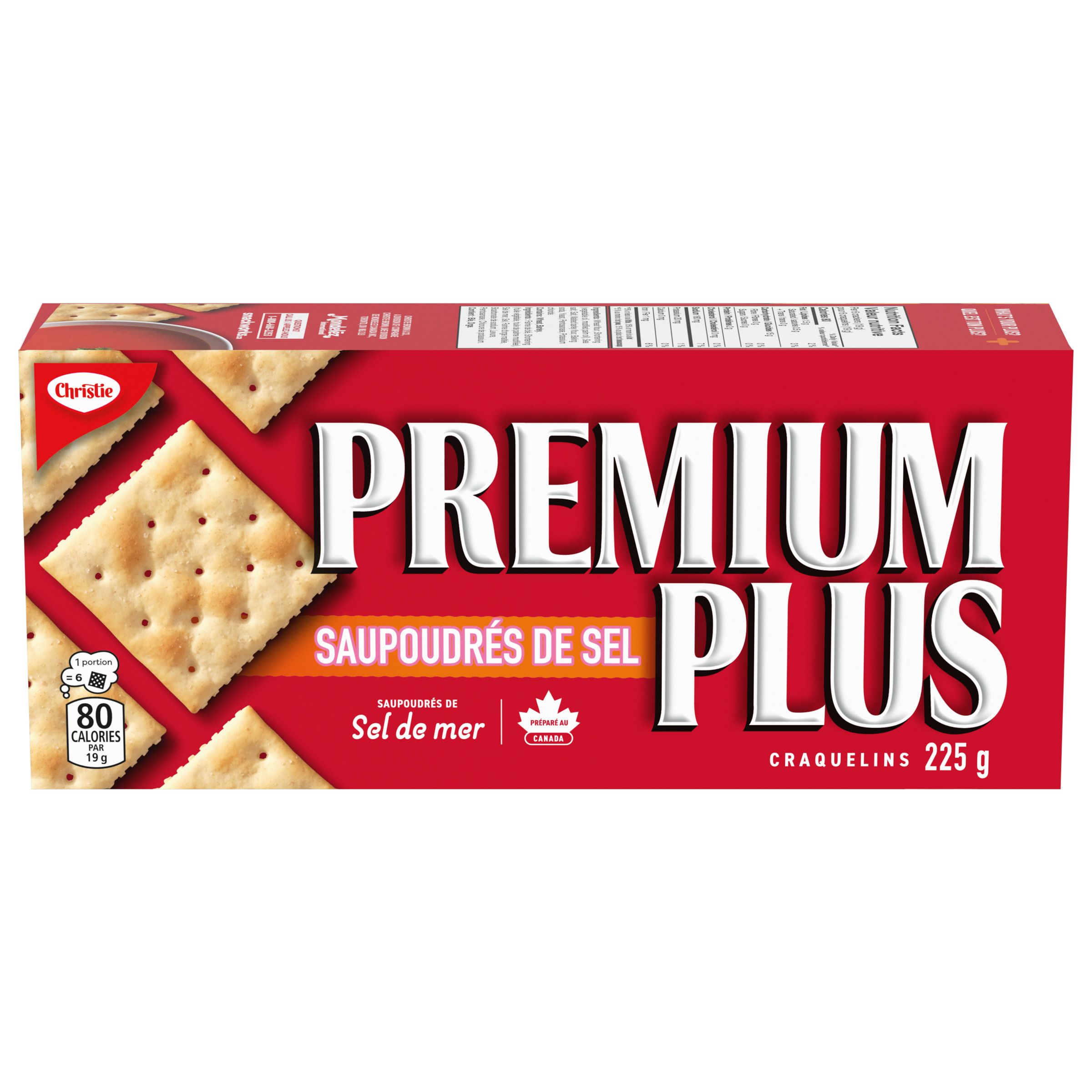 Craquelins PREMIUM PLUS Saupoudrés de sel 225 g-0