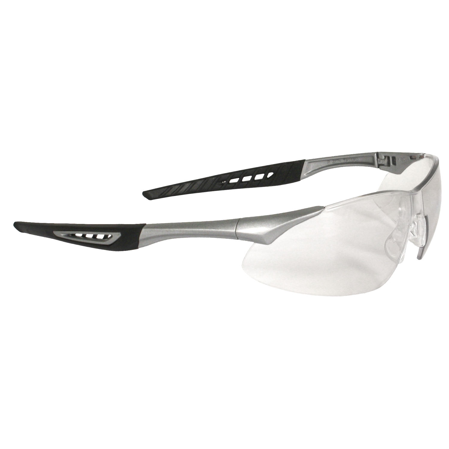Rock Safety Eyewear - Silver Frame - Clear Anti-Fog Lens