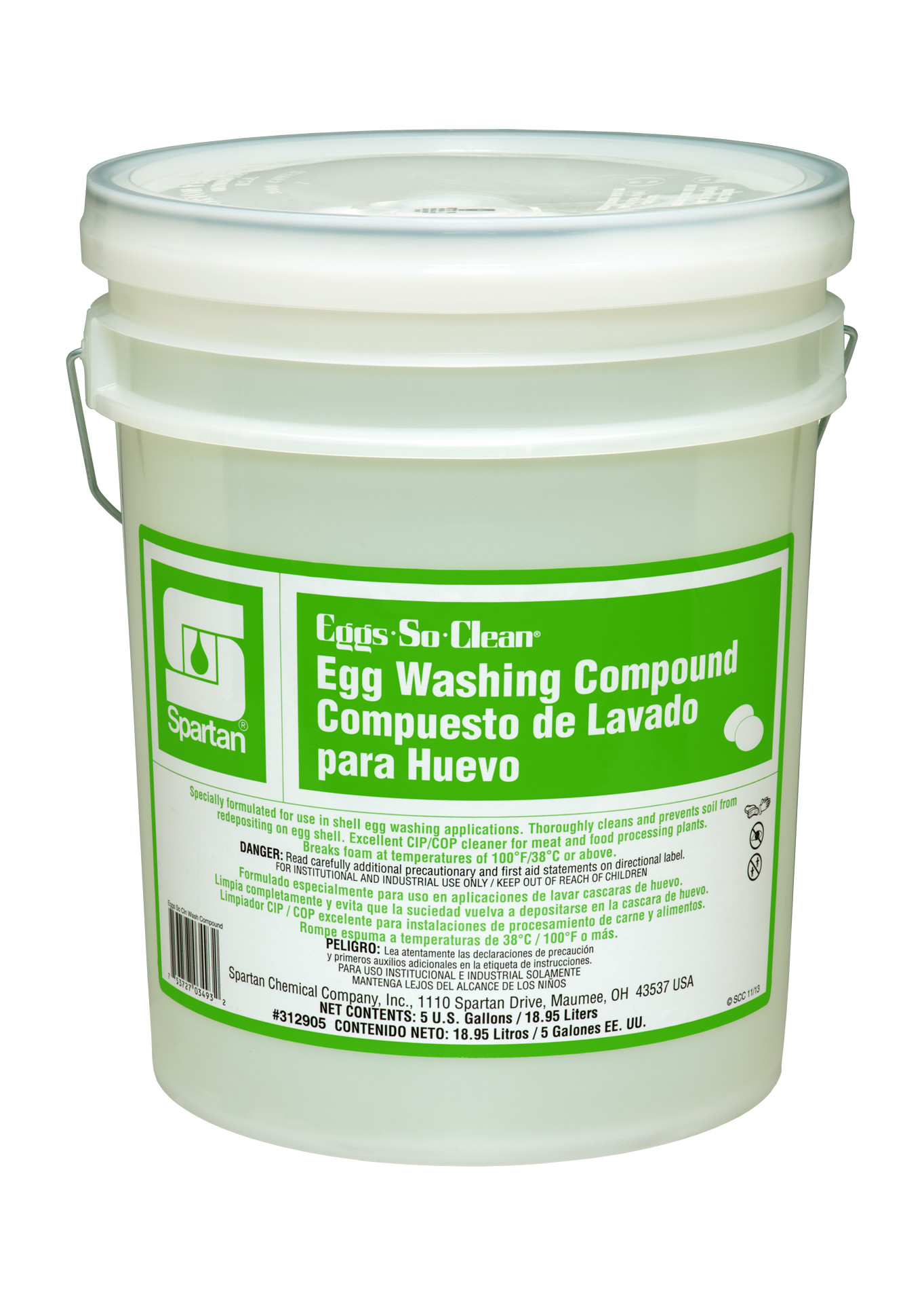 Spartan Chemical Company Eggs-So-Clean Egg Washing Compound, 5 GAL PAIL