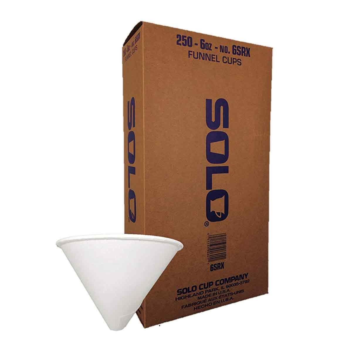 Bare® Eco-Forward® Treated Paper Funnel Cup, 6oz White - 250/Pack