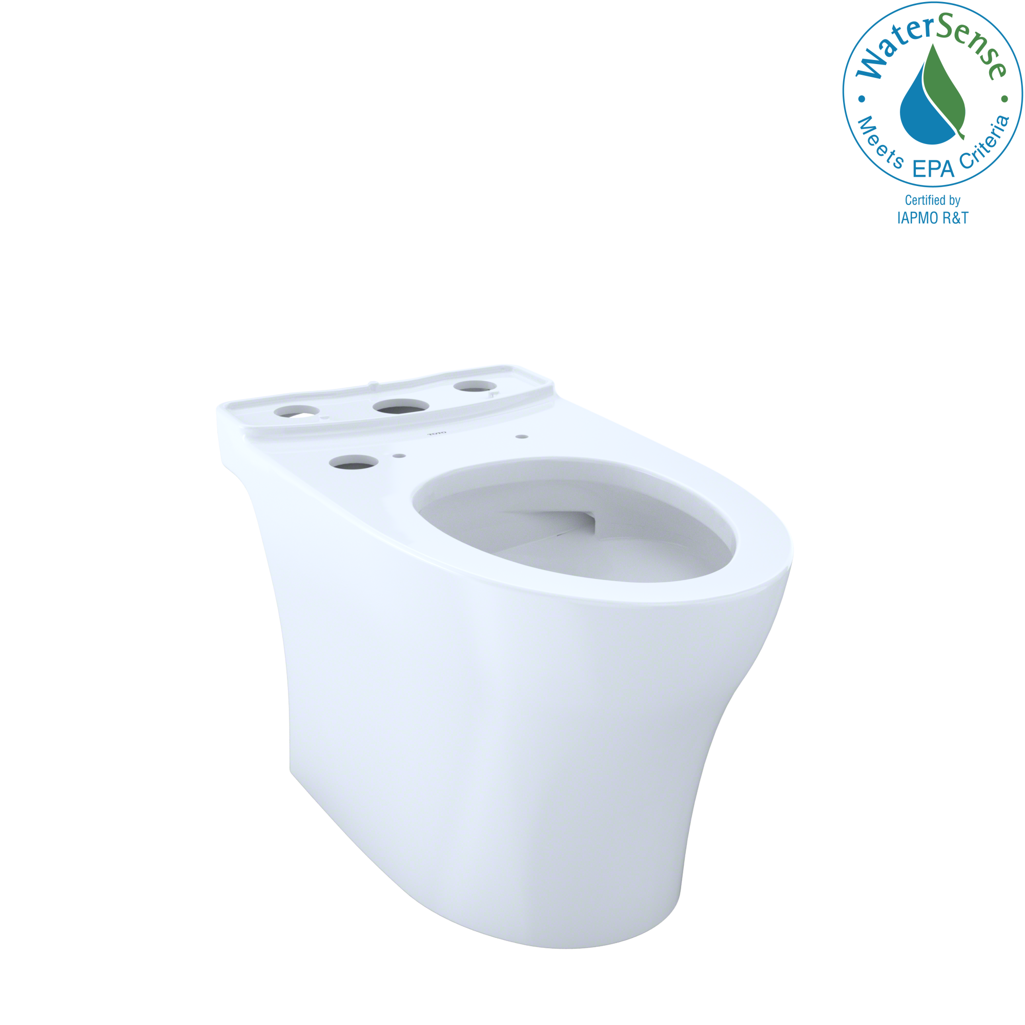 TOTO Aquia IV Elongated Universal Height Skirted Toilet Bowl with CEFIONTECT, WASHLET+ Ready, Cotton White, Vitreous China, CT446CEFGNT40#01