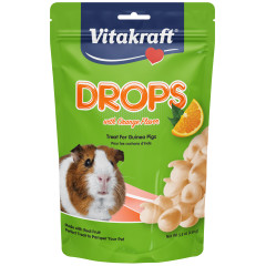 Image of Vitakraft Drops with Orange Flavor Treat Guinea Pig   5.3 oz.