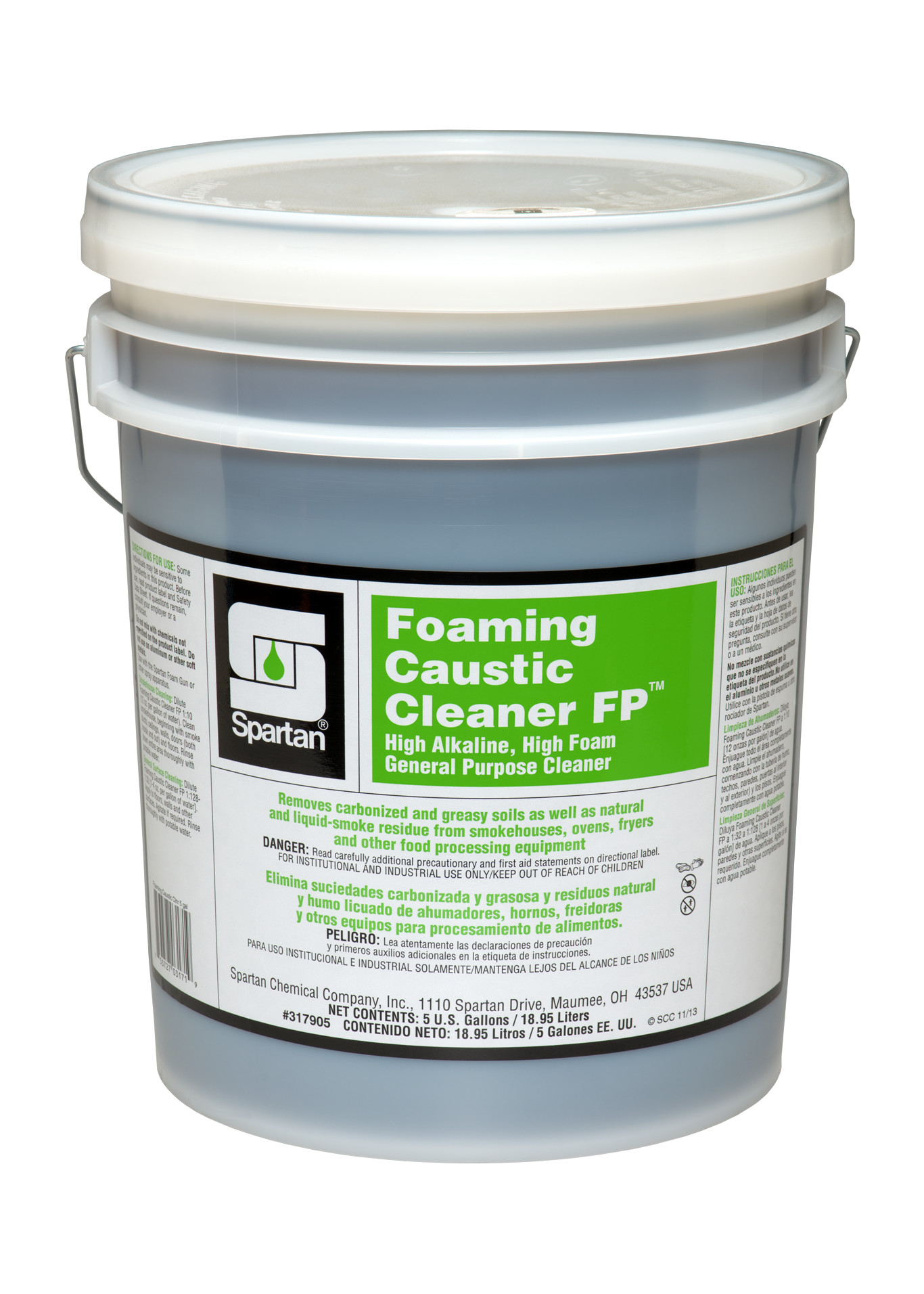 Spartan Chemical Company Foaming Caustic Cleaner FP, 5 GAL PAIL
