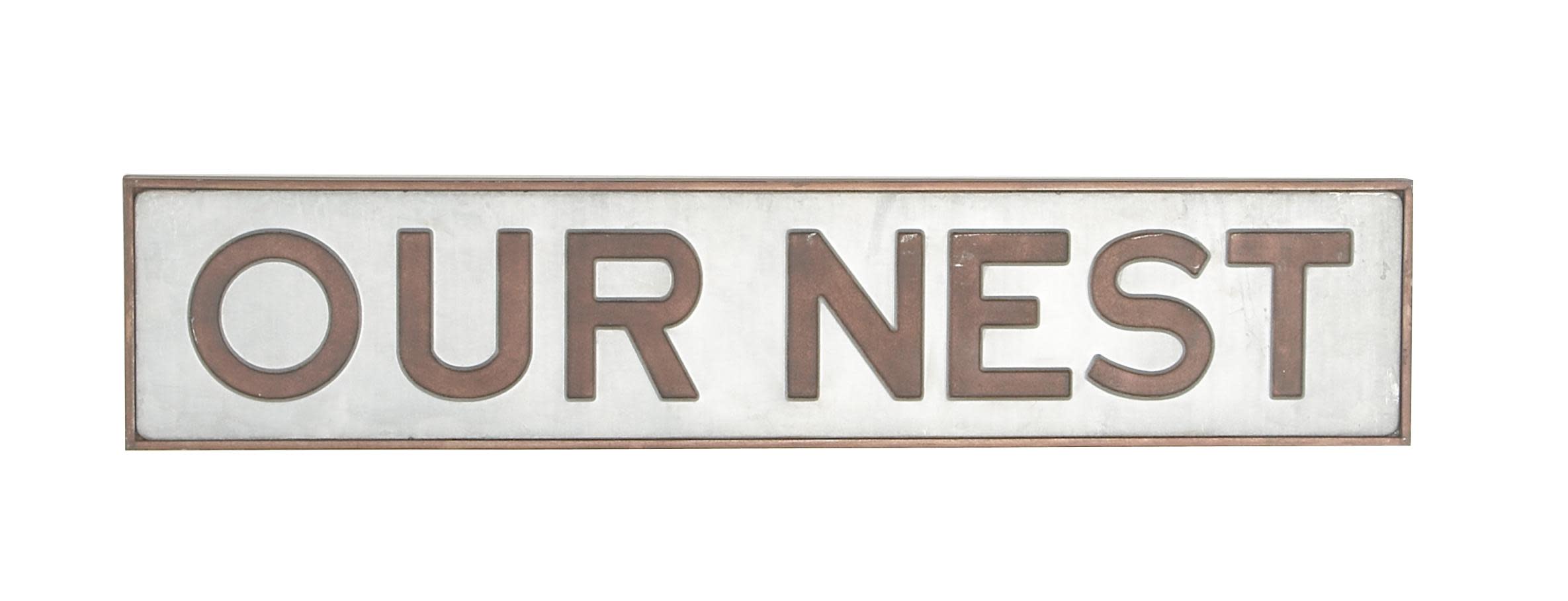 pack of 6Metal Sign Wall Decor, 37\" x 1\" x 8\"