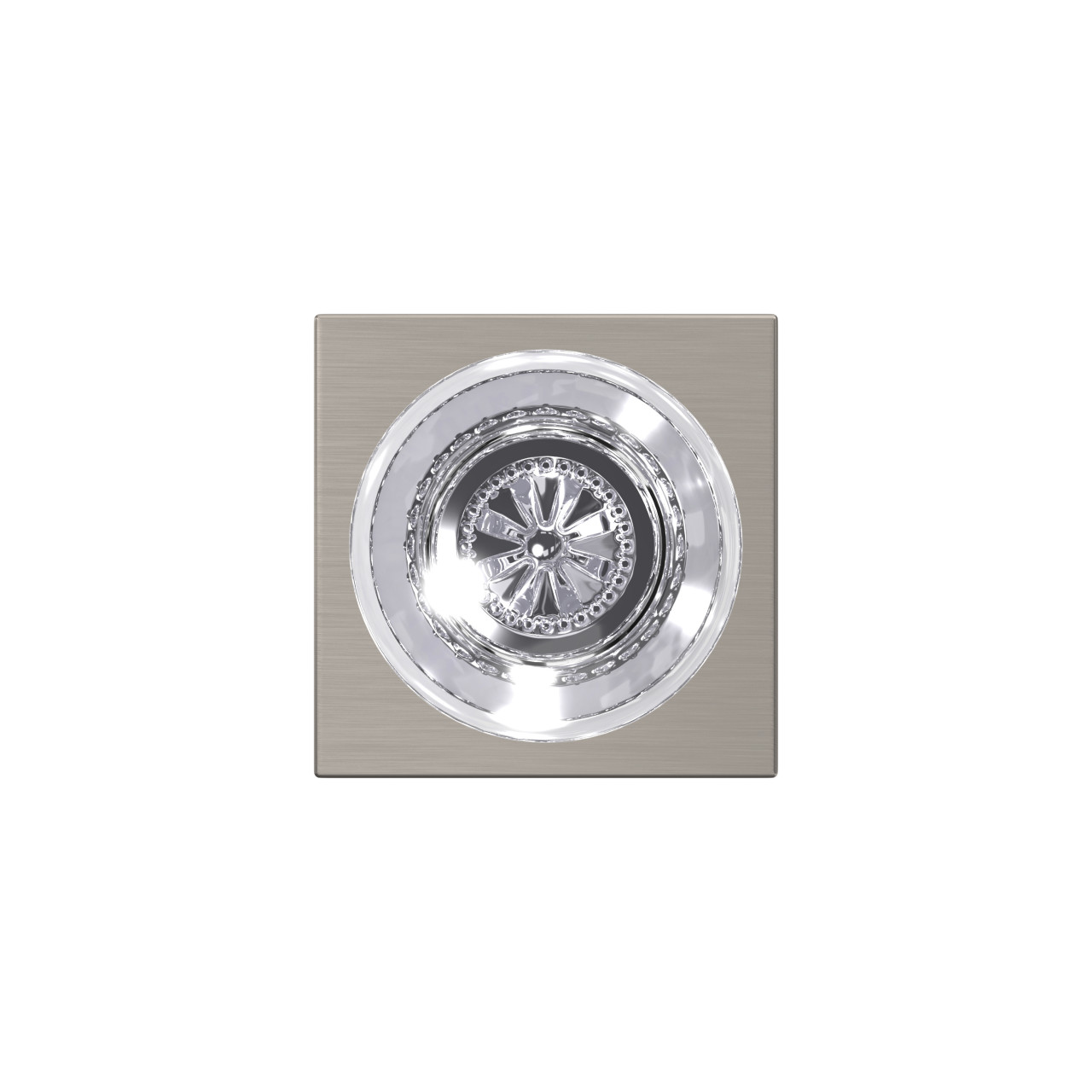 Custom Hobson Glass Knob Combined Interior Hall-Closet and Bed-Bath Lock