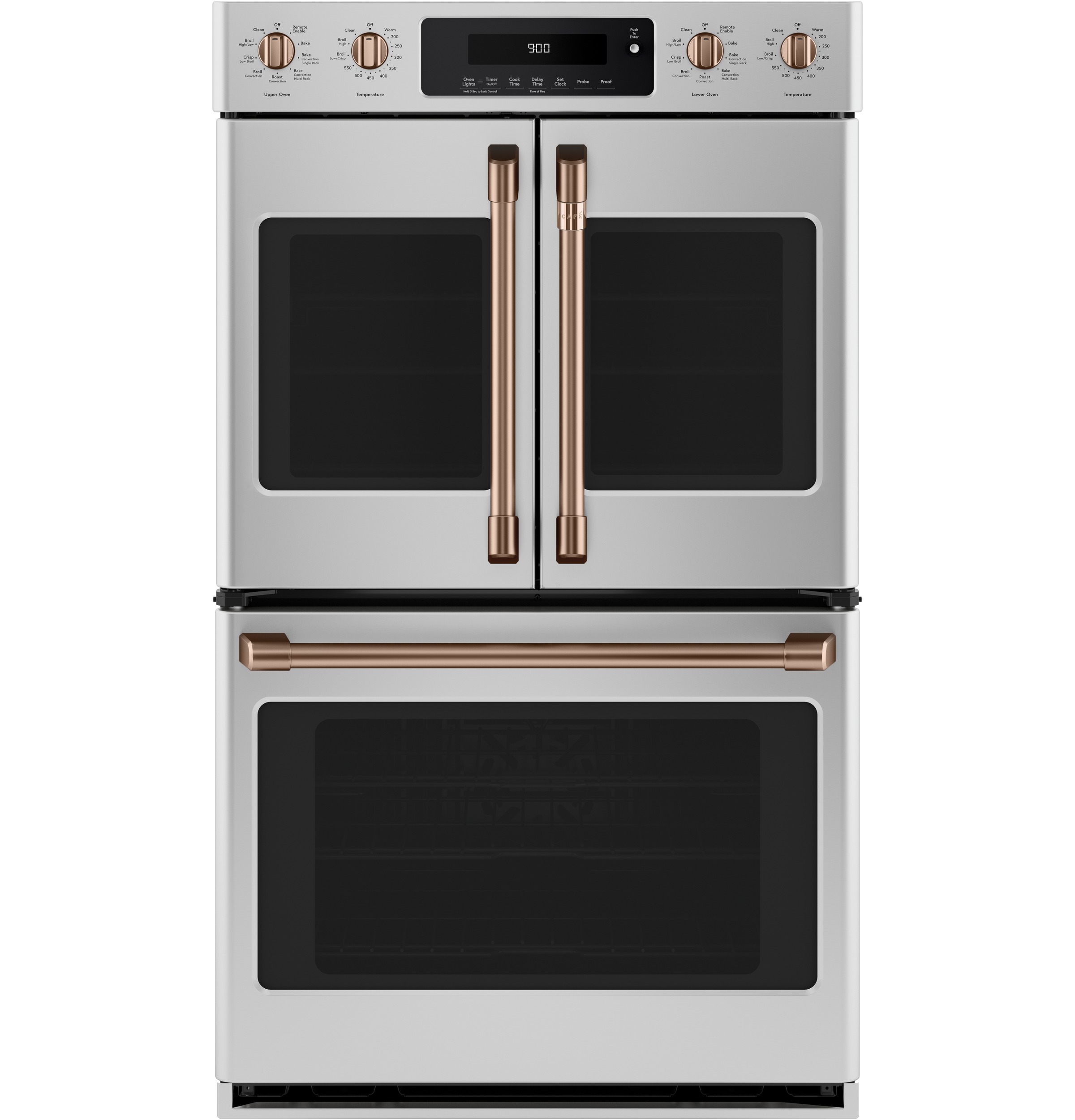 30" Width Hndl & Knob Kit for French-Dr Sgl Wall Ovens Brushed Copper For use w/ Wall Ovens — Not Connectable view 4