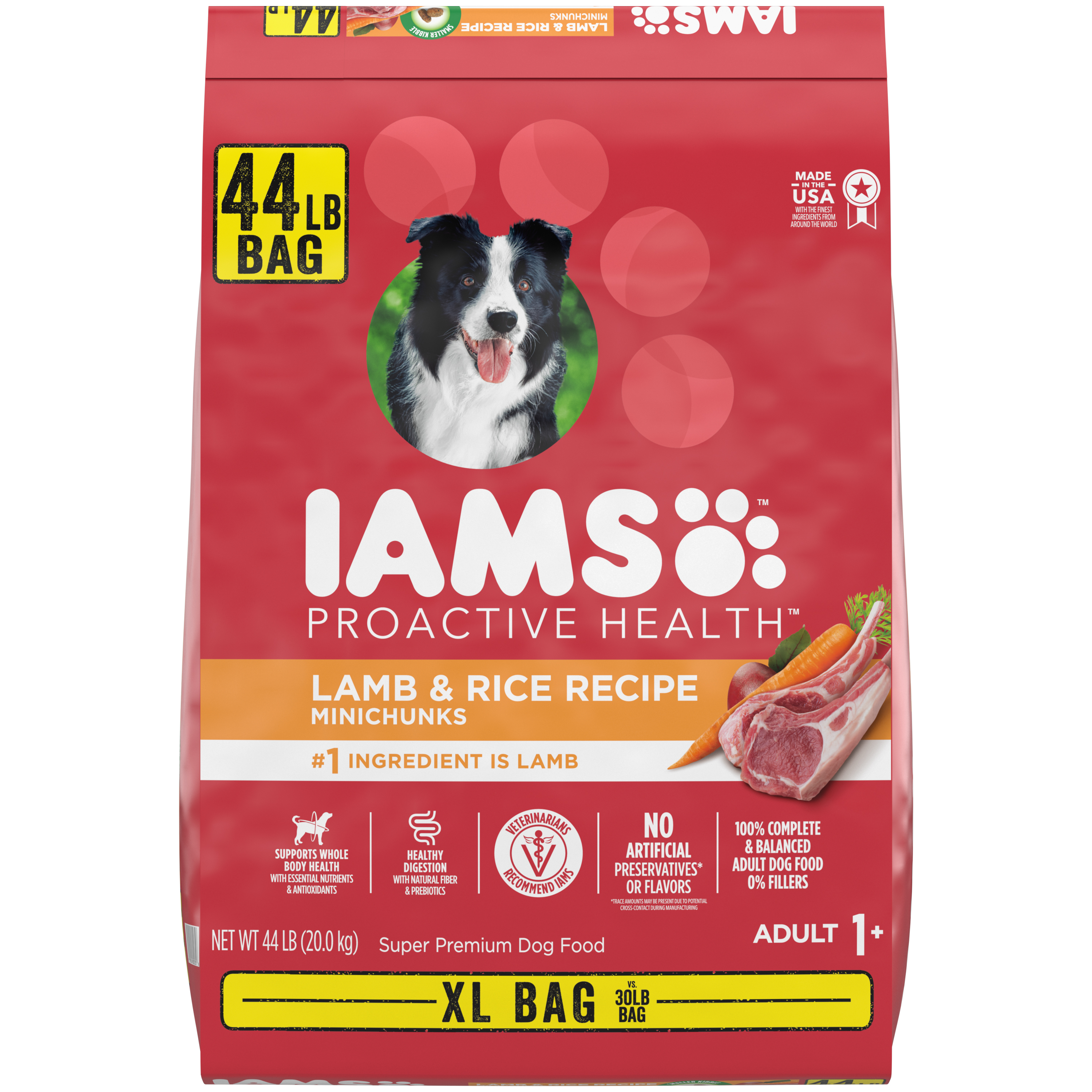 44 Lb Iams Proactive Health Lamb Meal & Rice - Health/First Aid