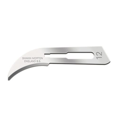 Swann-Morton® Surgical Blade #12 Carbon Steel Sterile - 100/Box