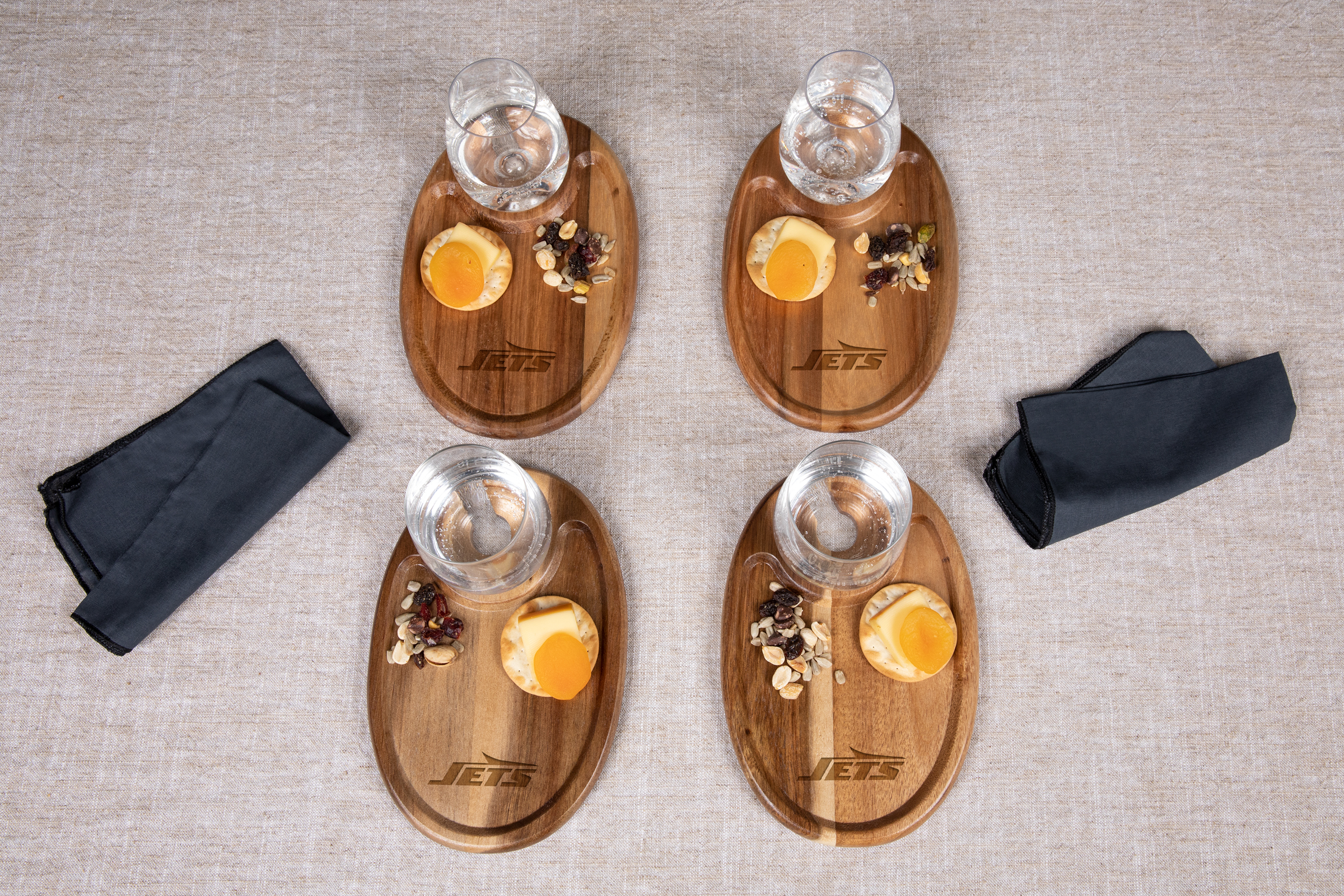 New York Jets - Wine Appetizer Plate Set Of 4