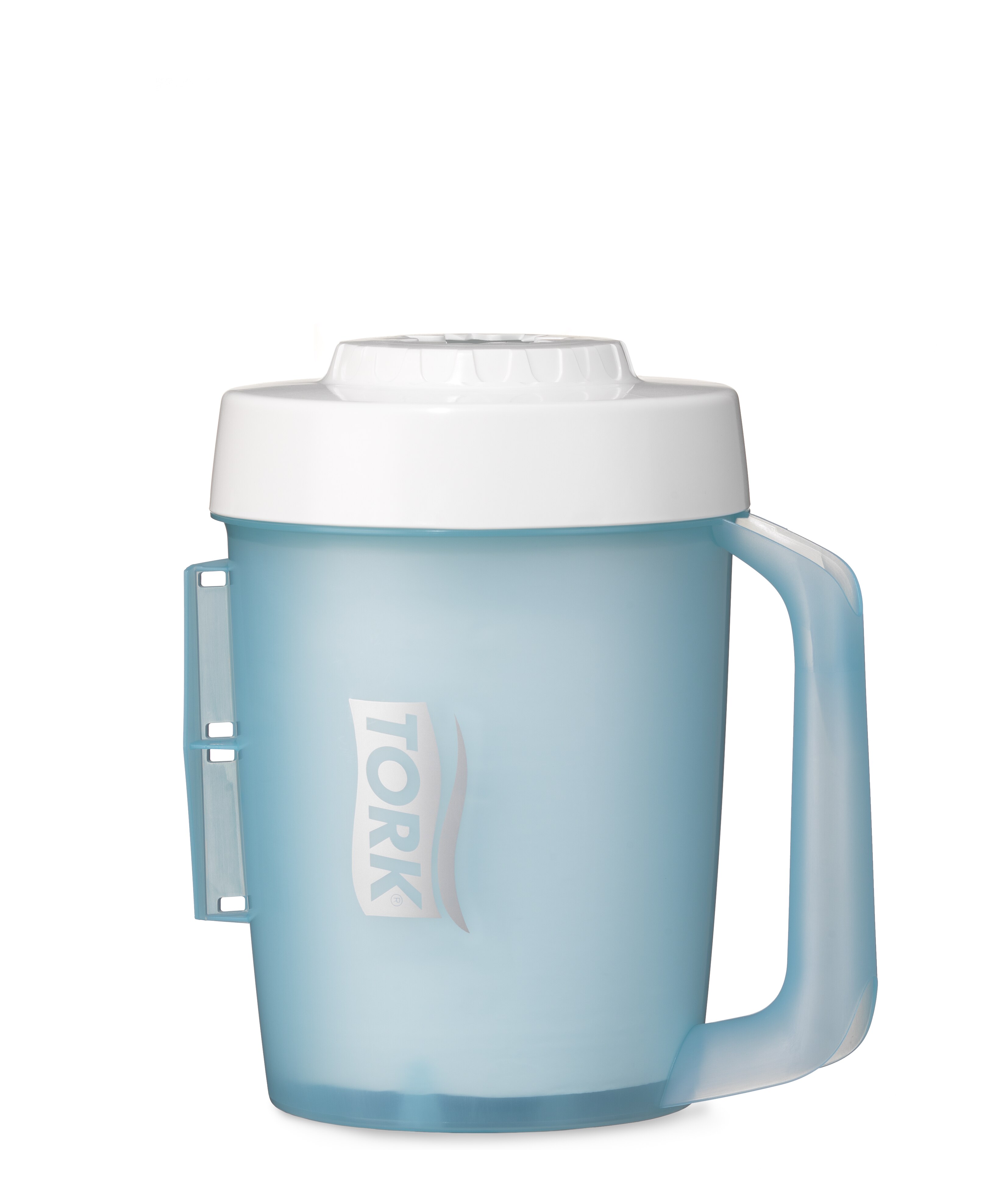 Aftørringsdispenser, Til aftørringsruller, Centerfeed, Turkis-hvid, Tork Mini Transportabel M1