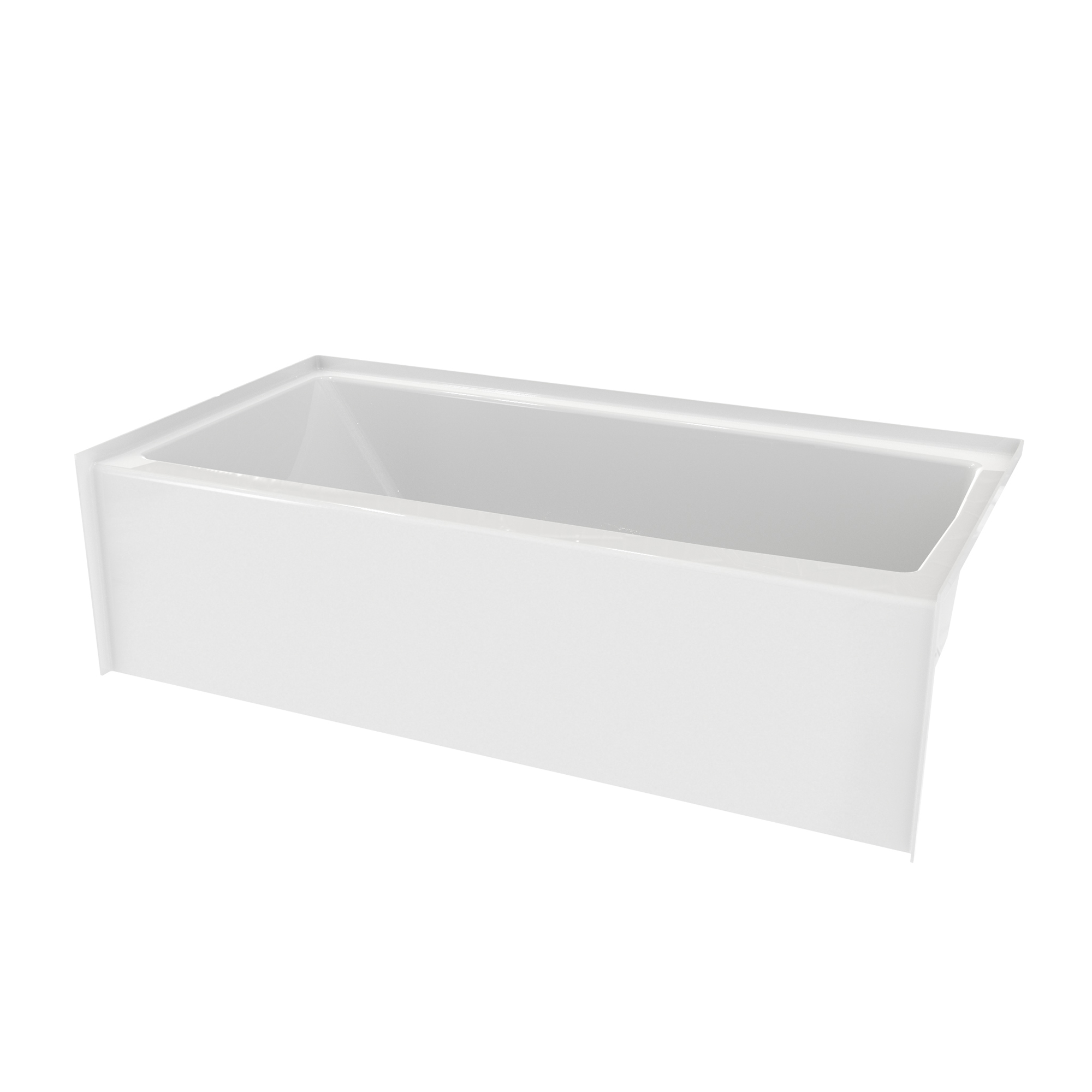 6030 SMIN 60 x 30 AcrylX Alcove Right-Hand Drain Bathtub in White view 2