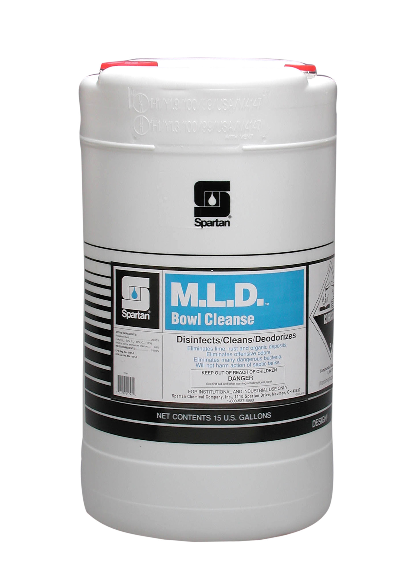 Spartan Chemical Company M.L.D. Bowl Cleanse, 15 GAL DRUM