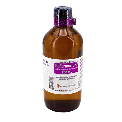 Isoflurane Inhalation Anesthetic (for Veterinary Use), Bottle