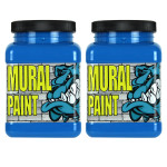  (2 EA) MURAL PAINT PINT PEACOCK