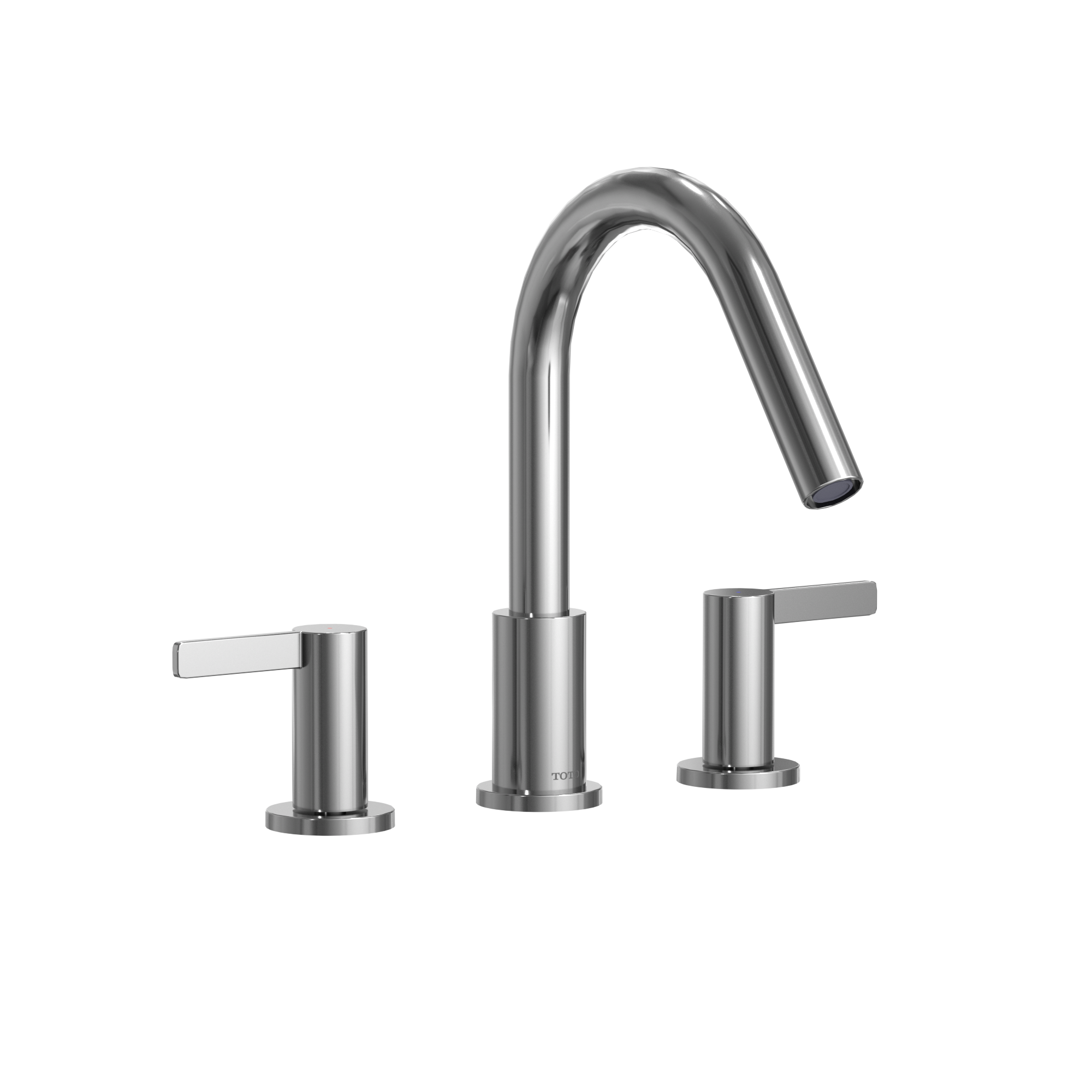 TOTO GF Two Lever Handle Deck-Mount Roman Tub Filler Trim, Polished Chrome, Brass, TBG11201UA#CP