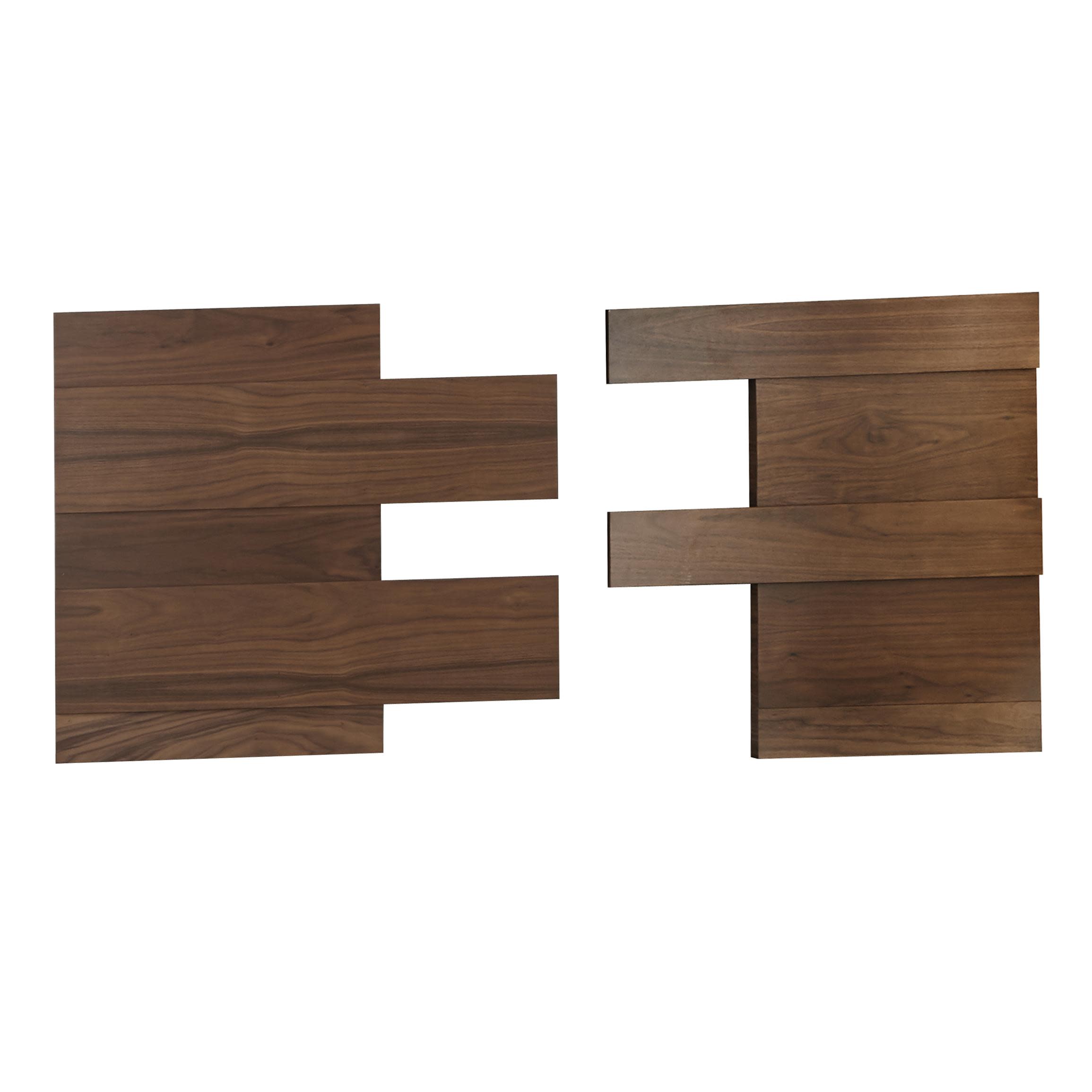 Brown Wood  Headboard,