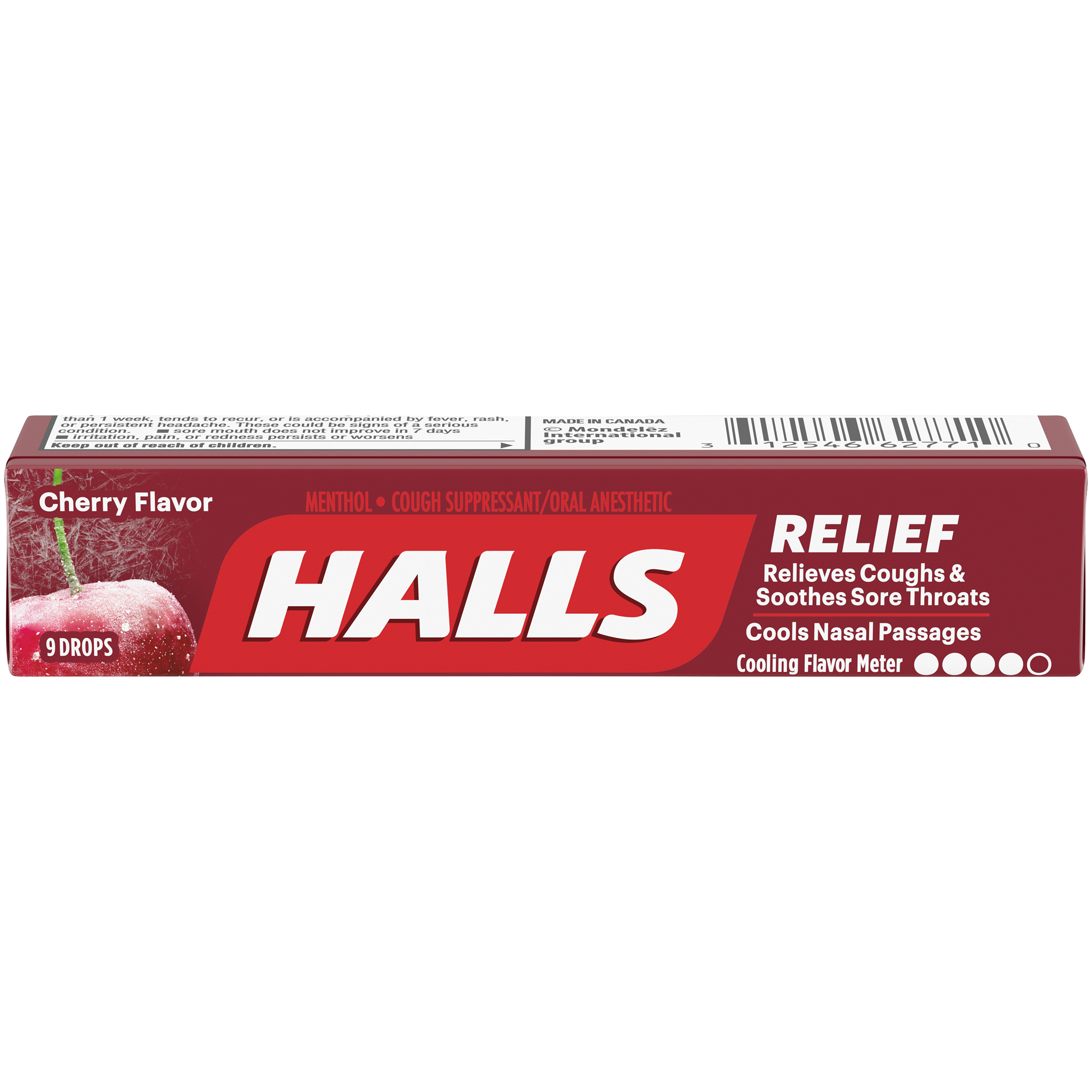 HALLS Cherry Flavor Cough Drops Stick 24x20