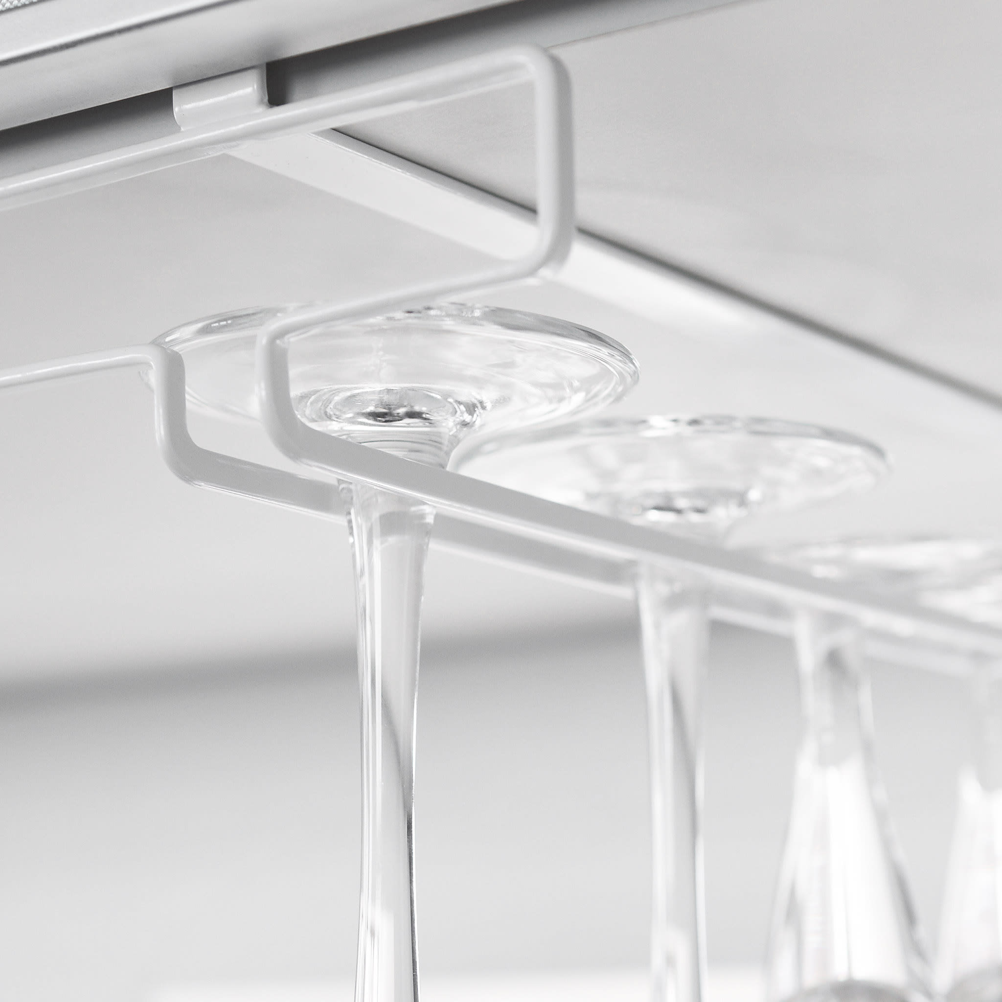 Under-Shelf Wine Glass Hanger : Practical Clamp Design