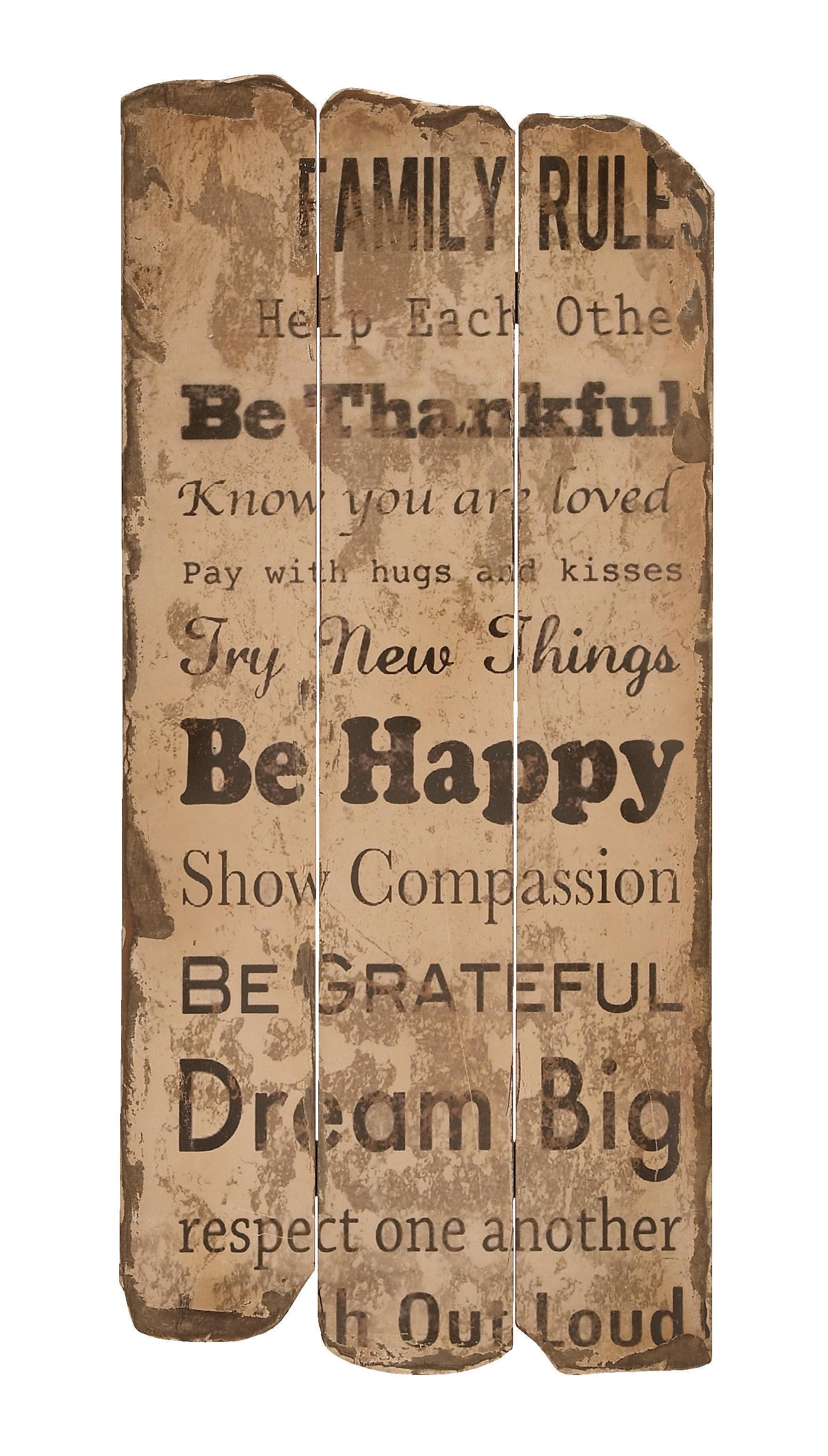 Brown Wooden  Wall Decor, 14" x 1" x 32"