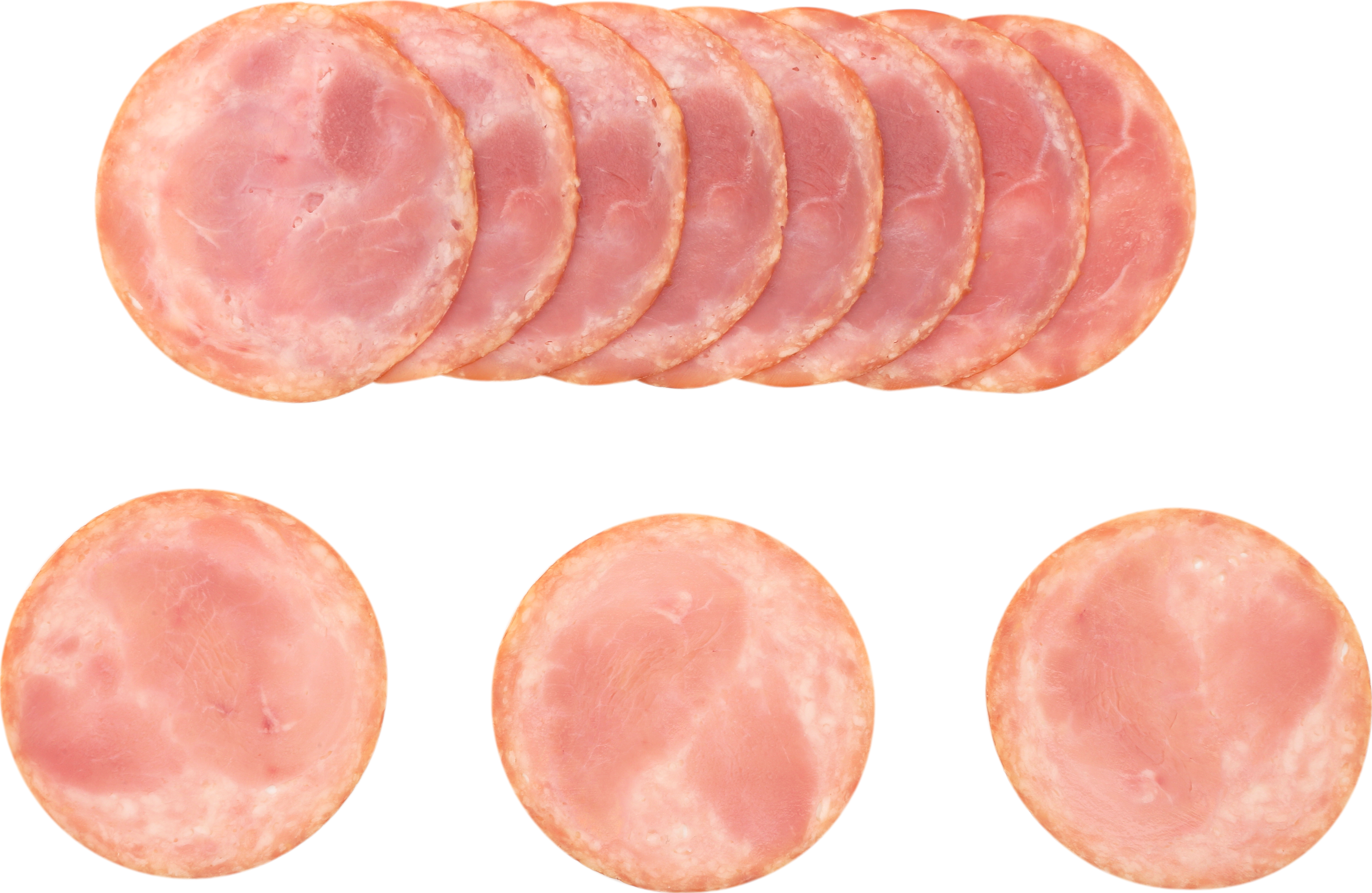 Bonici® Wilson™ Fully Cooked Sliced Smoked Canadian Brand Pork Roll, 80 slices per lb, 2/5 Lb