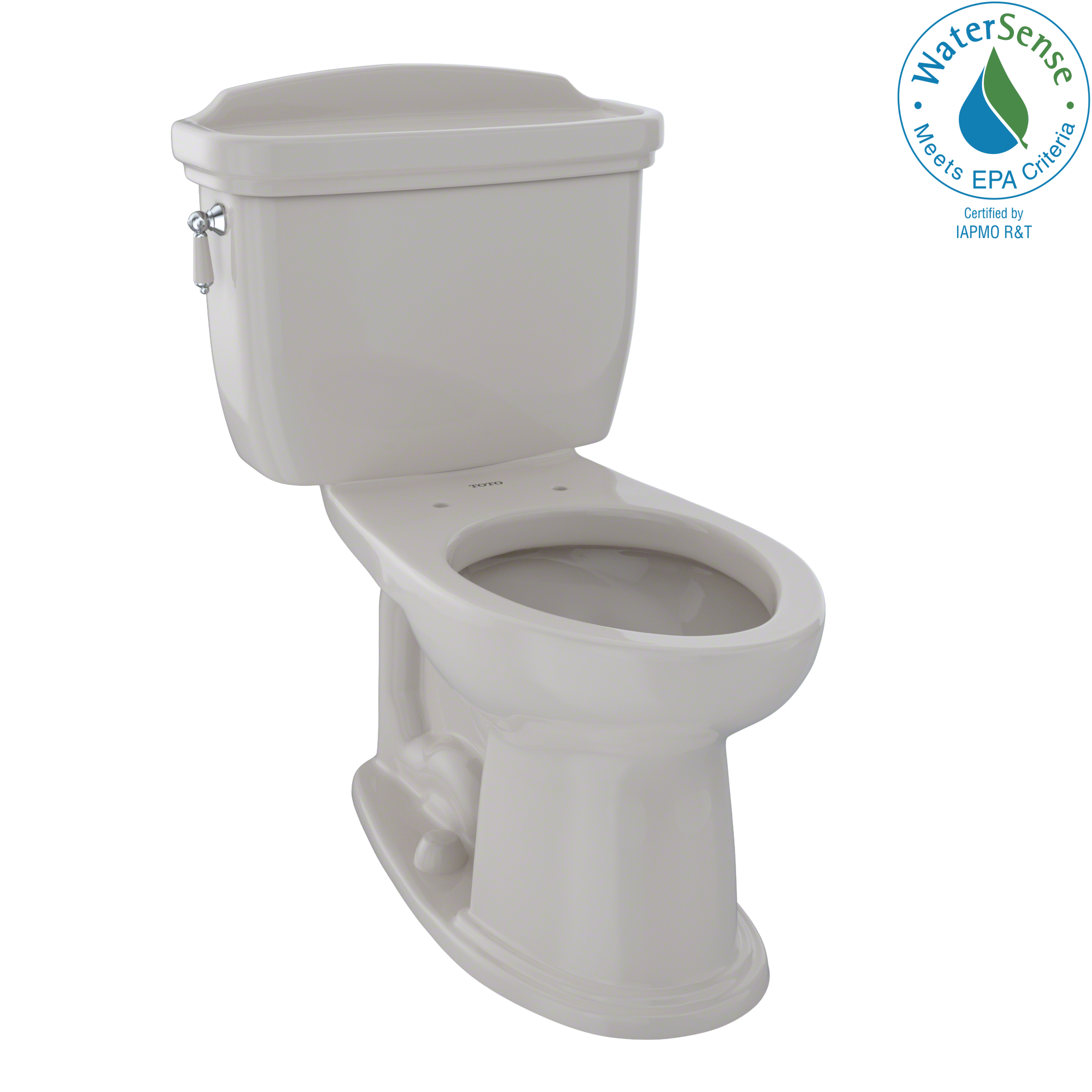 TOTO Eco Dartmouth Two-Piece Elongated 1.28 GPF Universal Height Toilet, Sedona Beige, Vitreous China, CST754EF#12