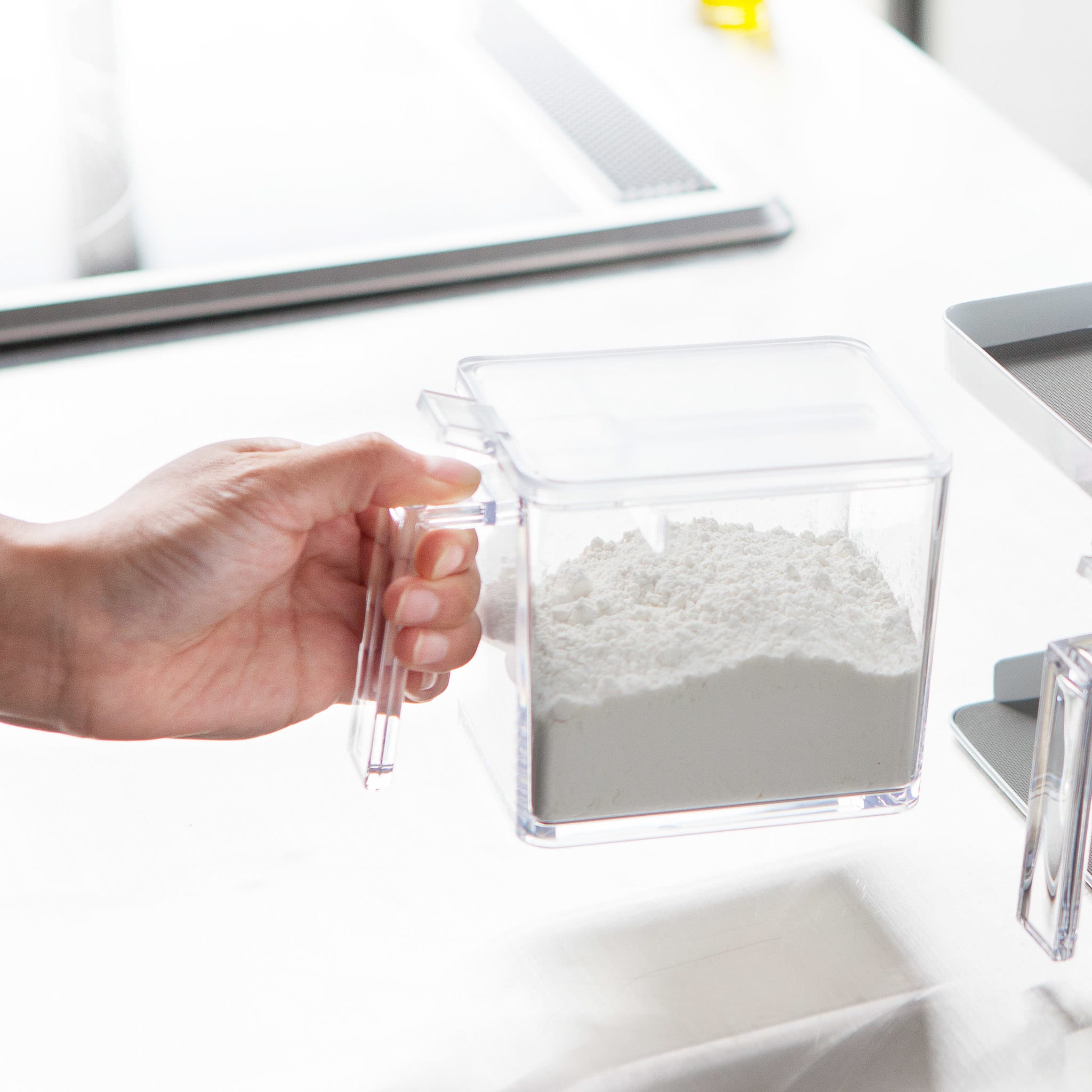 Seasoning Boxes (Set of 3) & Rack : Easy-to-Grip Handles