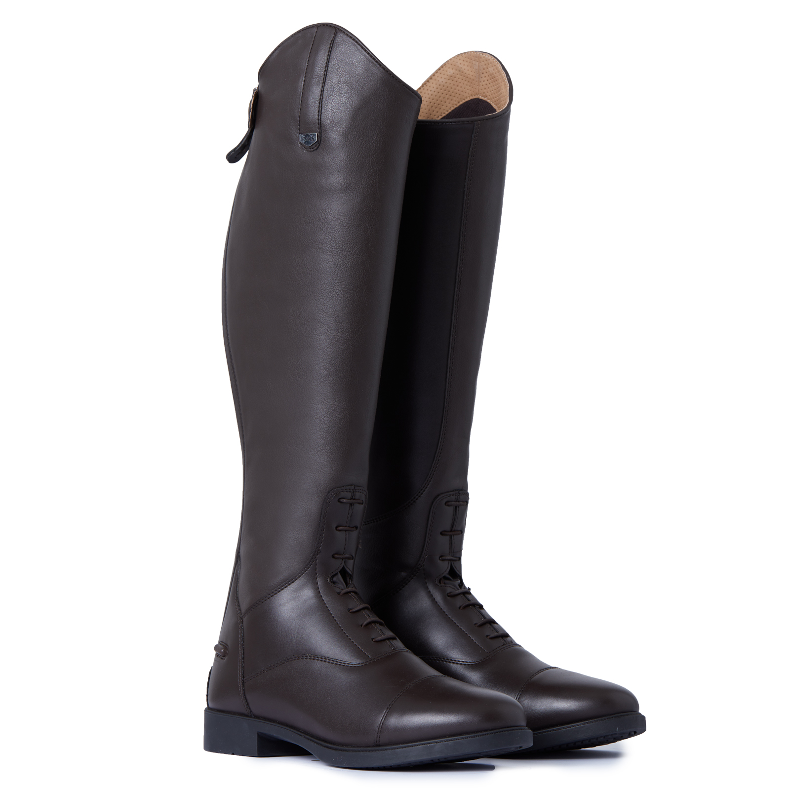 Horze Womens Rover Tall Field Boots - Dark Brown