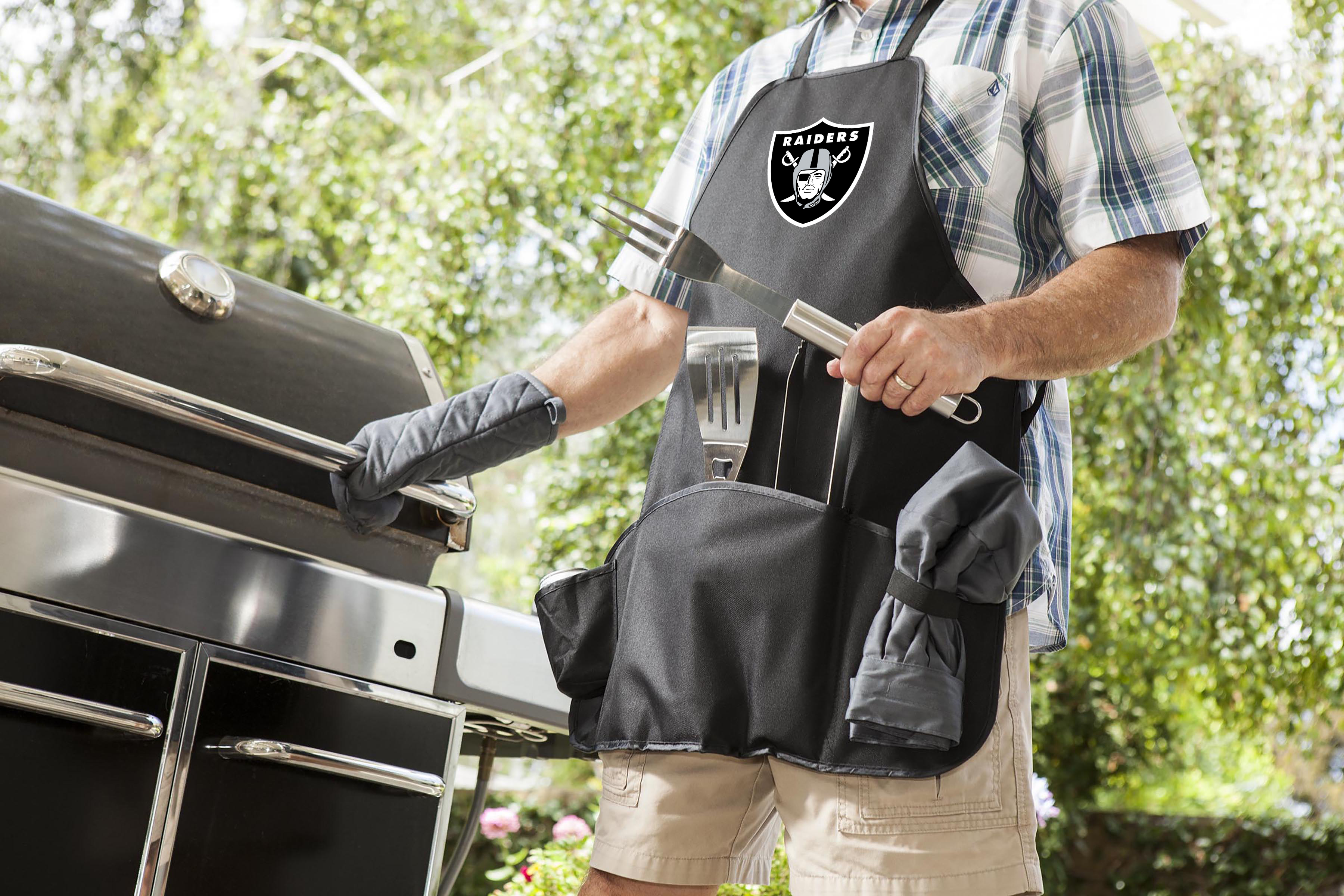 Las Vegas Raiders - BBQ Apron Tote Pro Grill Set