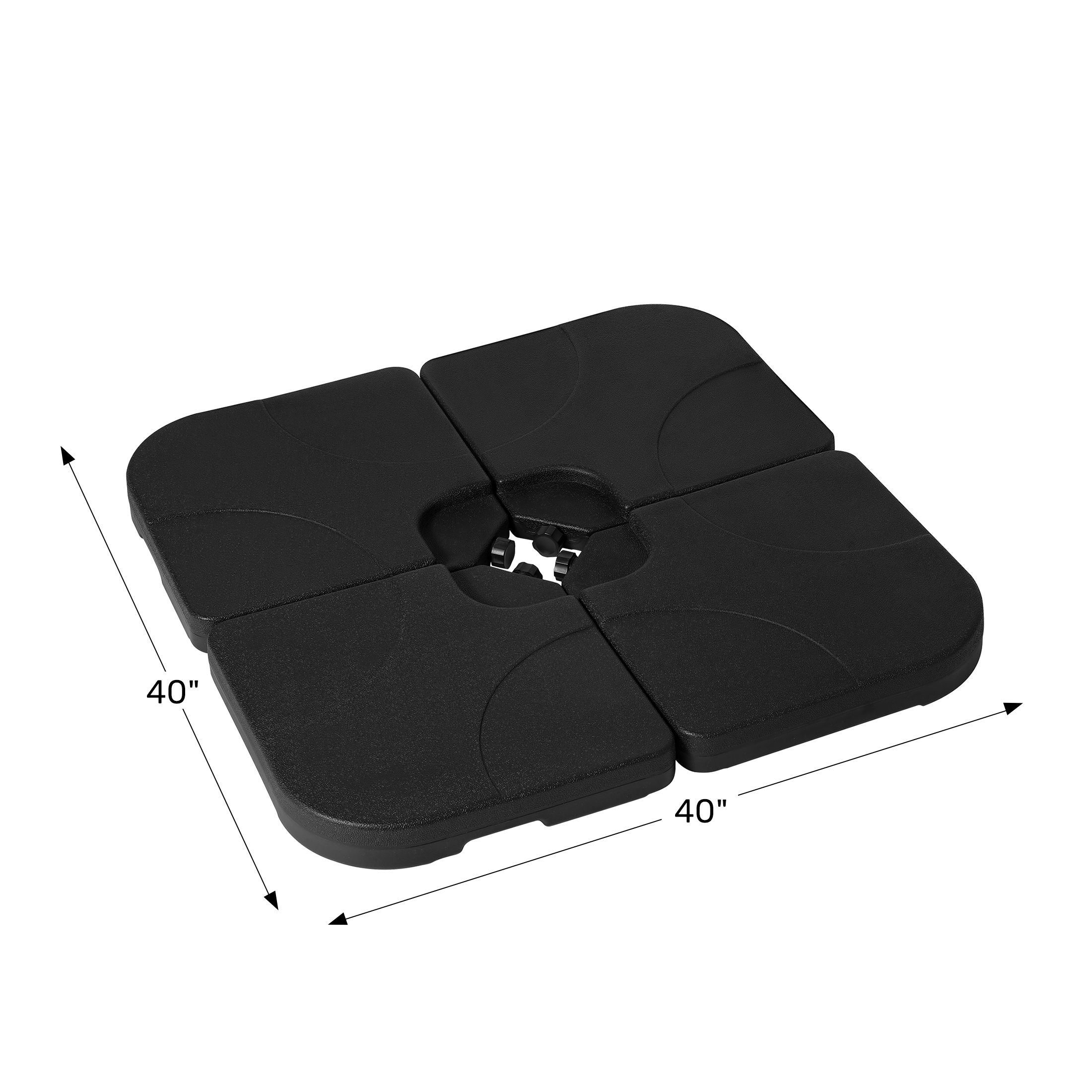 4-Piece set universal standard cross umbrella base weightsWWT Spec Image