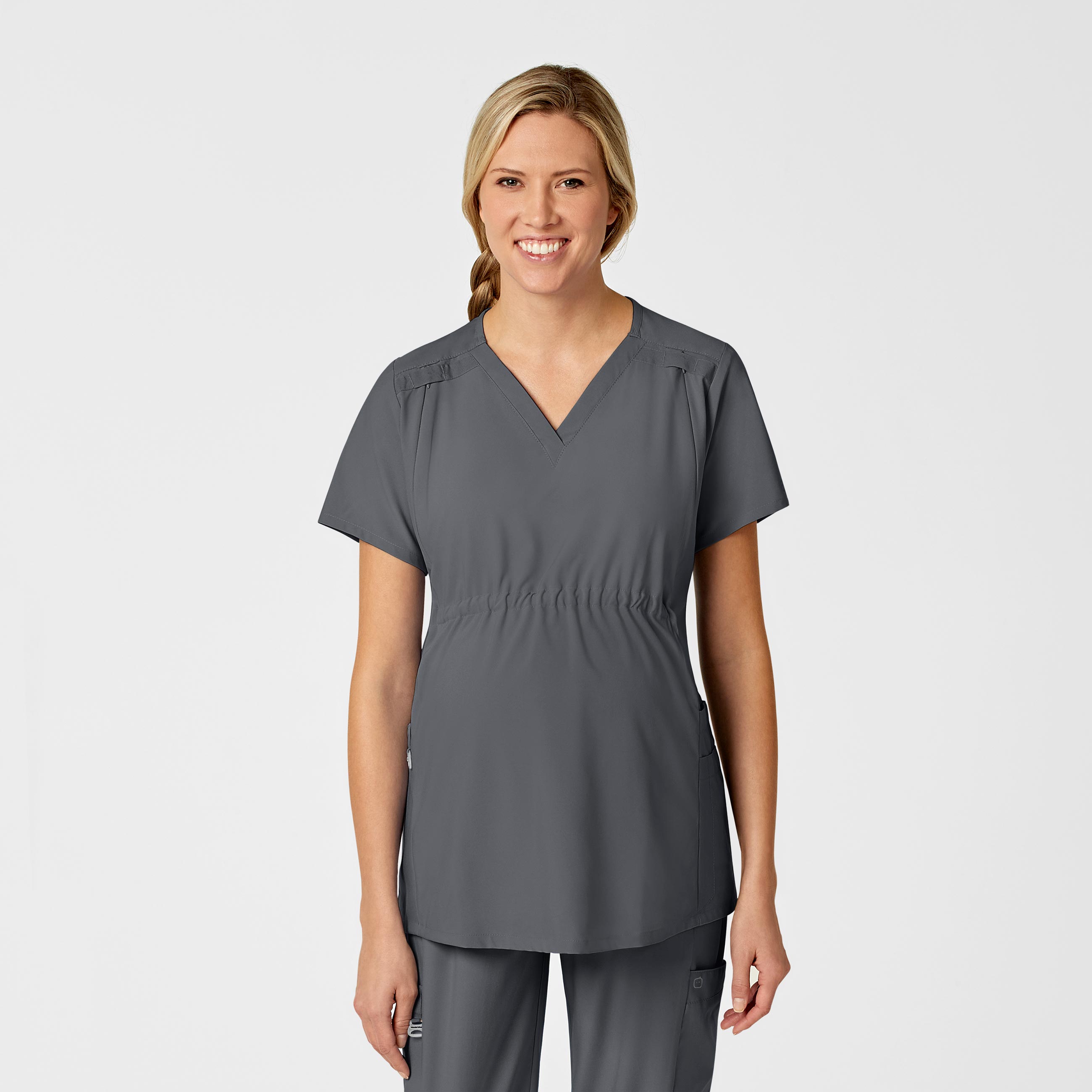 W123 Wink 4555 Maternity V-Neck Scrub Top-Wonder Wink