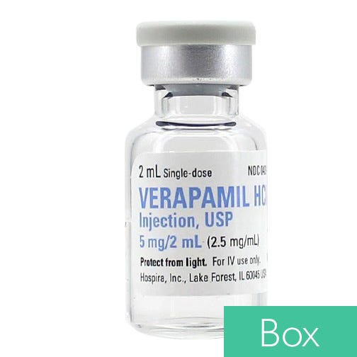 Verapamil HCl 2.5mg/ml Single Dose Vial - 25/Box