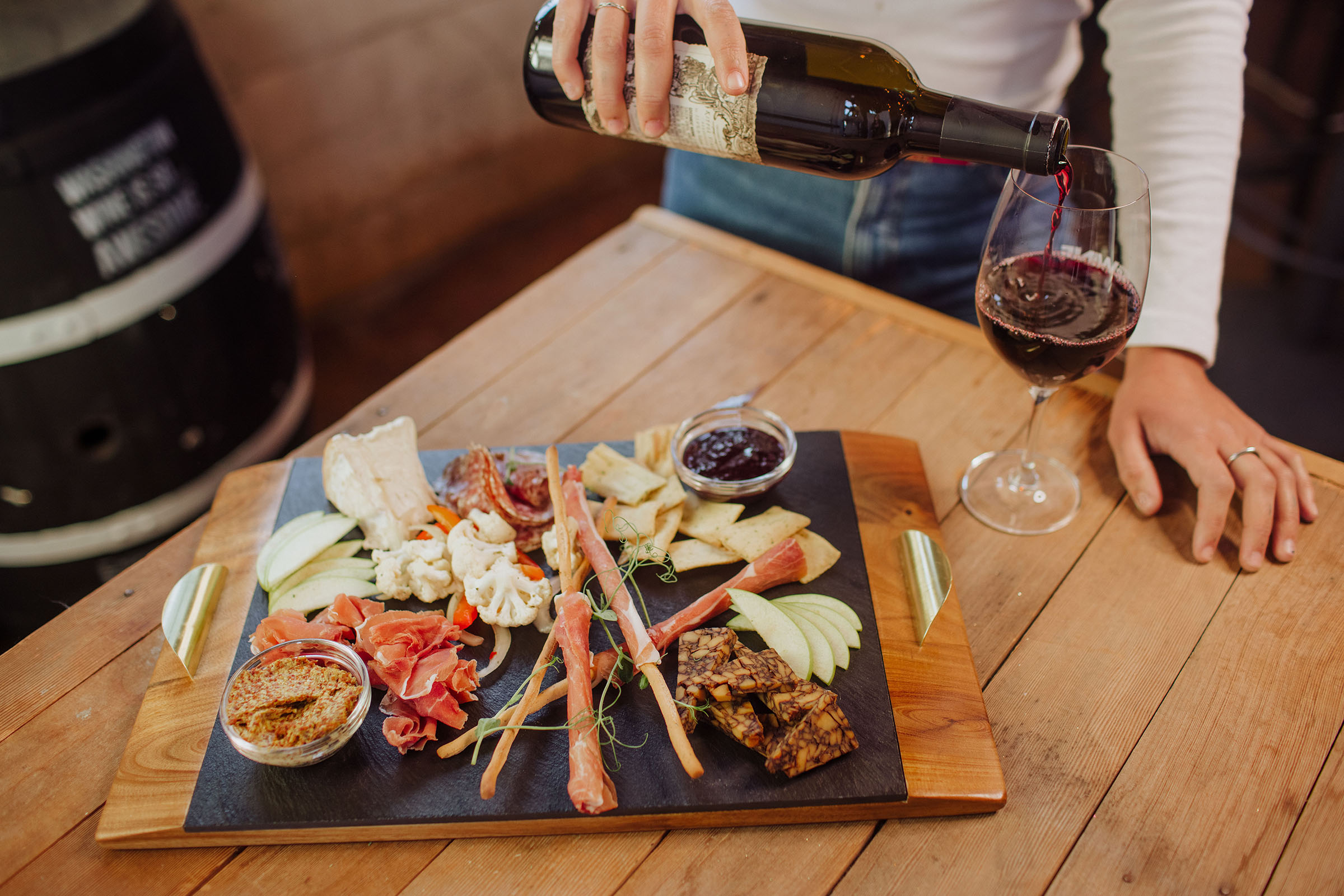 Covina Acacia and Slate Serving Tray