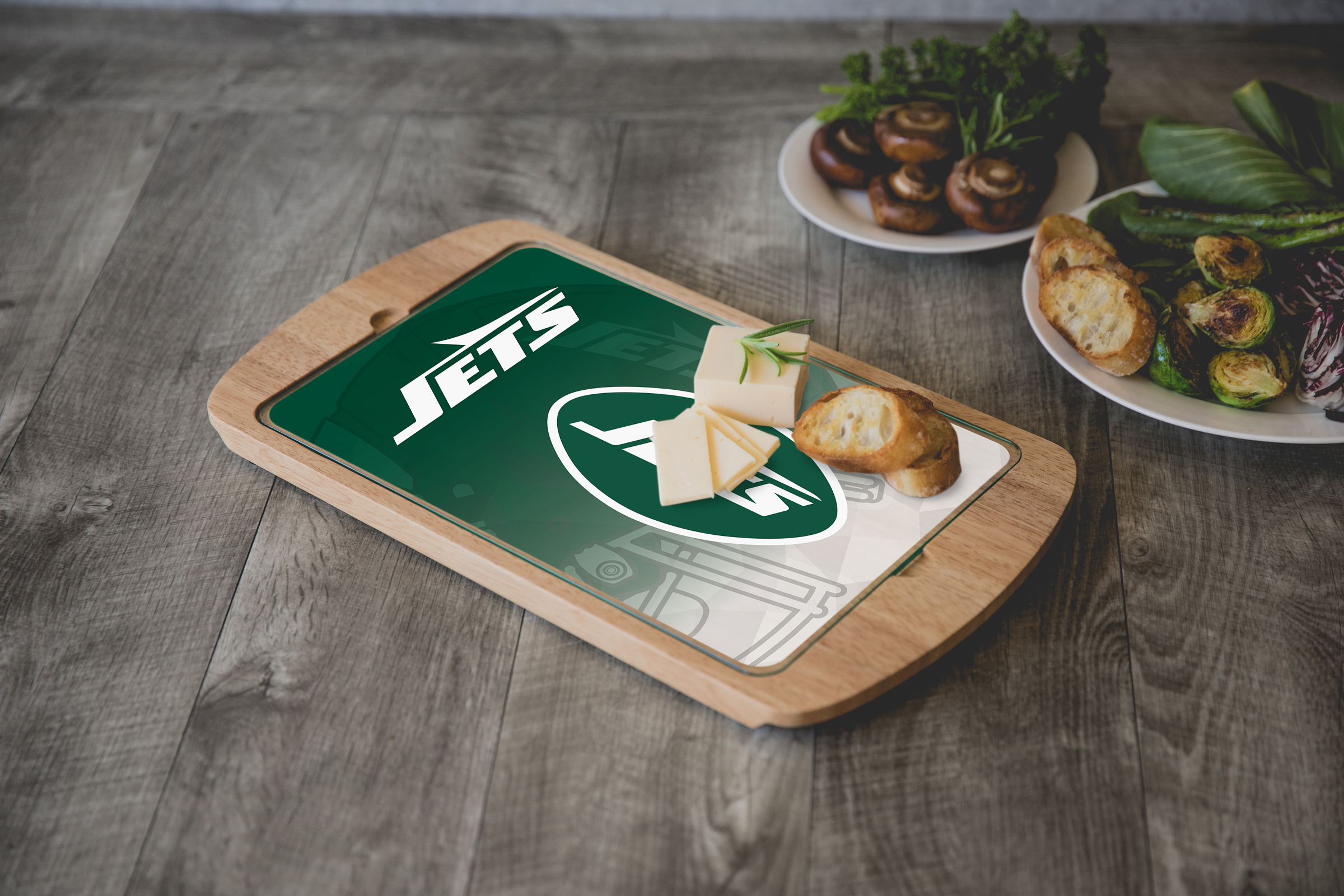 New York Jets - Billboard Glass Top Serving Tray