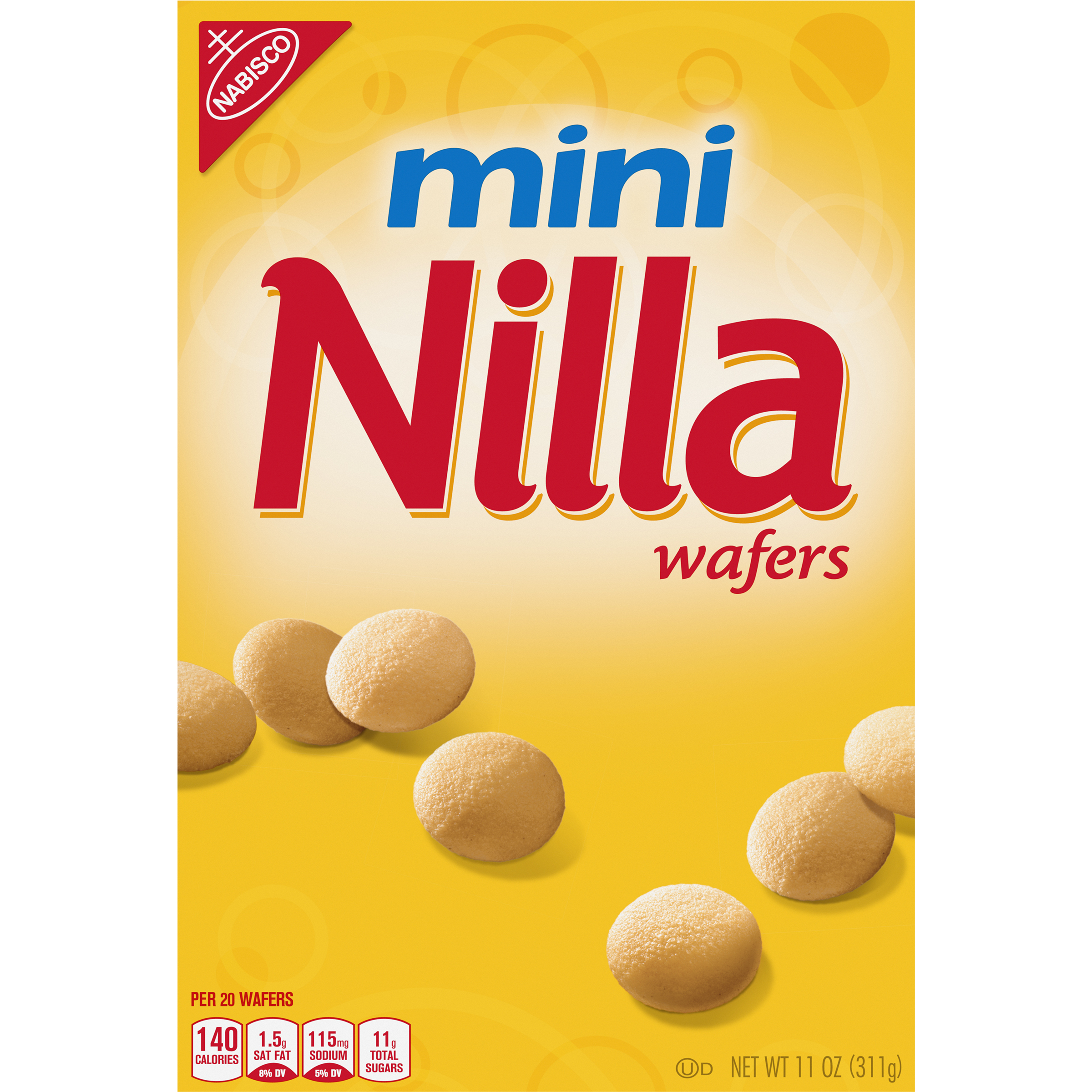 Nilla Wafers Mini Vanilla Wafer Cookies, 11 oz Box-1
