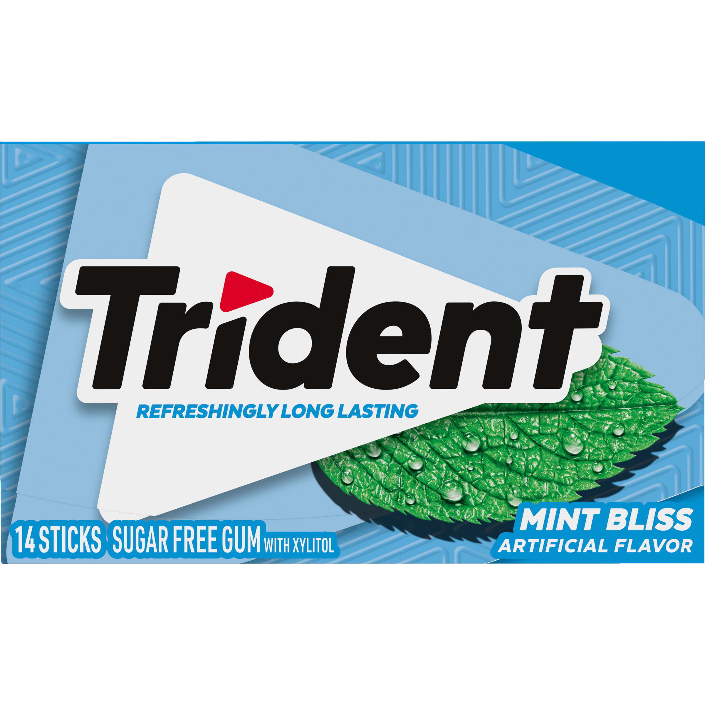 Trident Mint Bliss Sugar Free Gum, 12 Packs of 14 Pieces (168 Total Pieces)-thumbnail-3