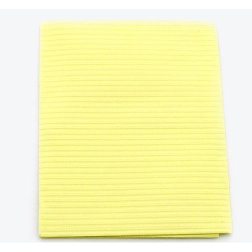 Proback® Patient Towels, Extra Heavy Tissue with Poly, 19" x 13", Yellow - 500/Case