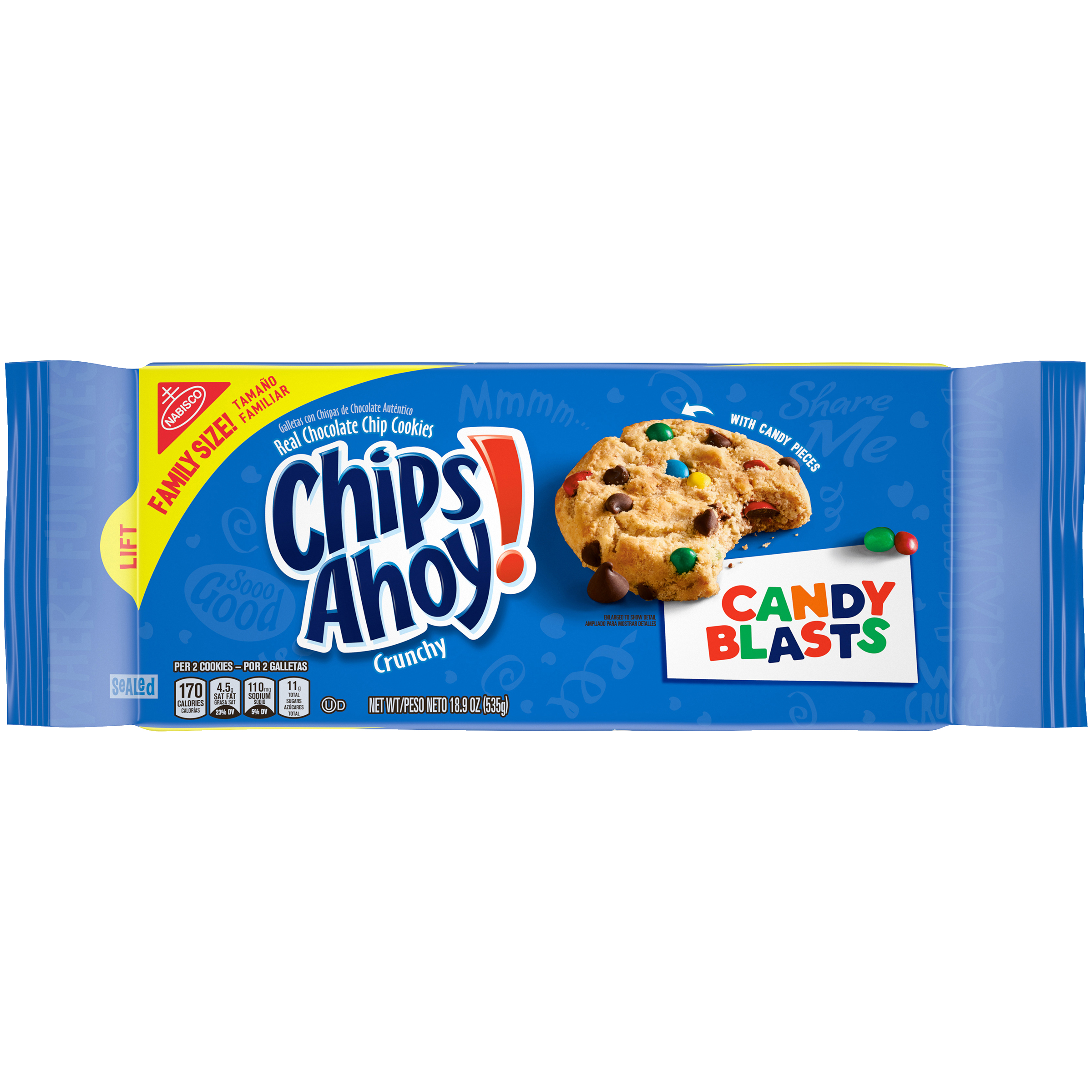 CHIPS AHOY! Candy Blast Family Size Cookies, 18.9 oz-thumbnail-1