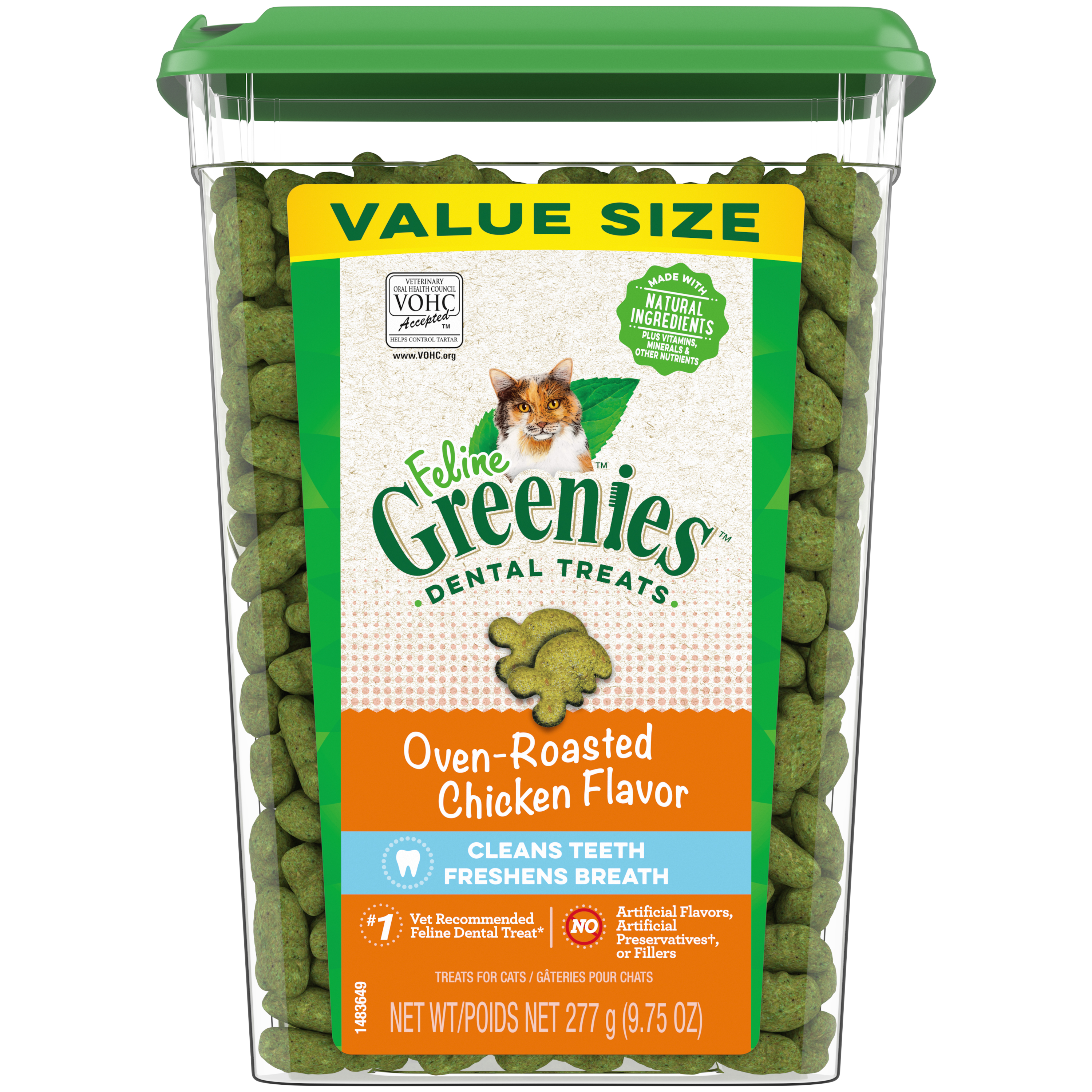 9.75 oz. Greenies Feline Chicken Tub - Treats
