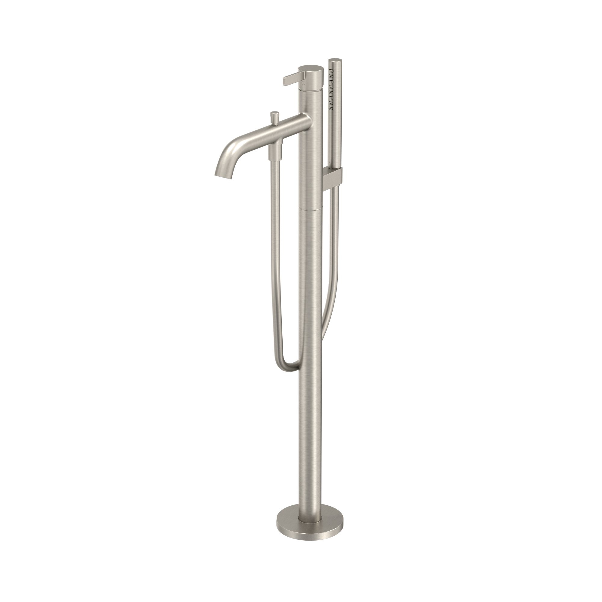 TOTO GF Freestanding Bathroom Tub Filler with COMFORT GLIDE and COMFORT WAVE, Brushed Nickel, Brass, TBG11306U#BN