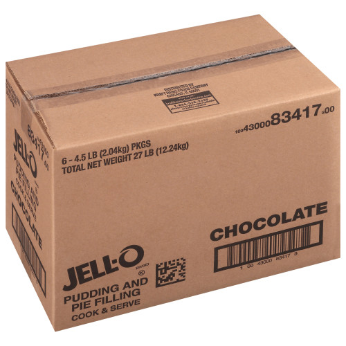  JELL-O Chocolate Pudding & Pie Filling, 72 oz. (Pack of 6) 