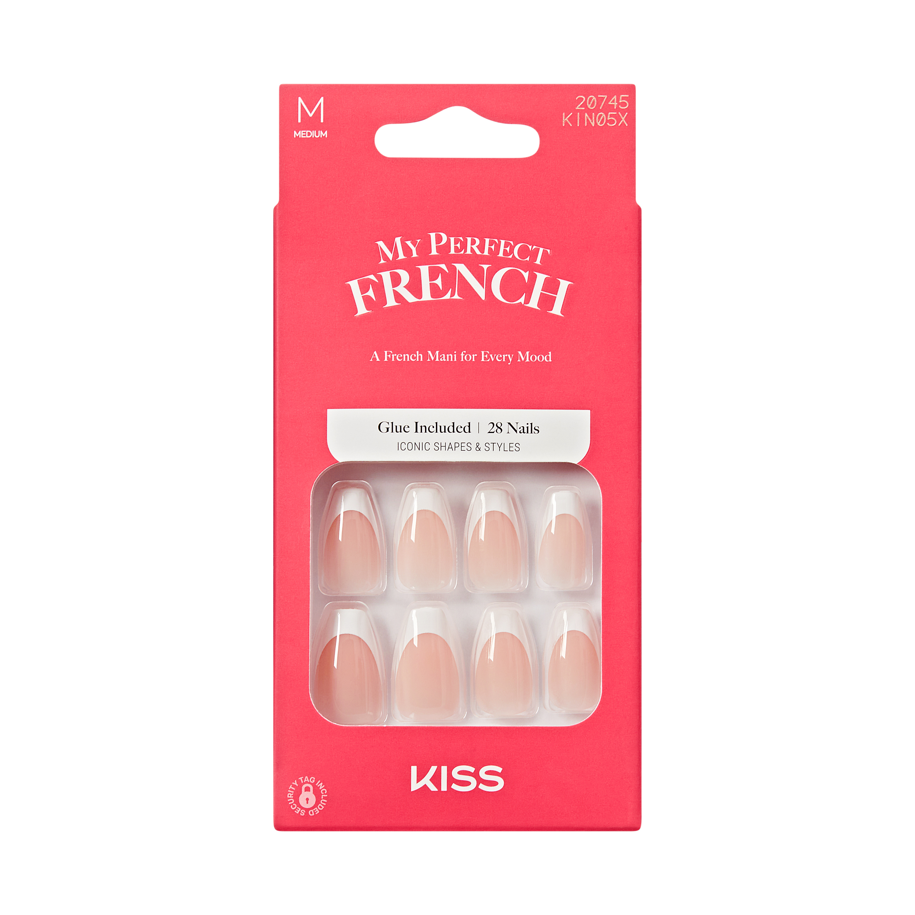 KISS My Perfect French Press On Glue Nails - Love Quotes