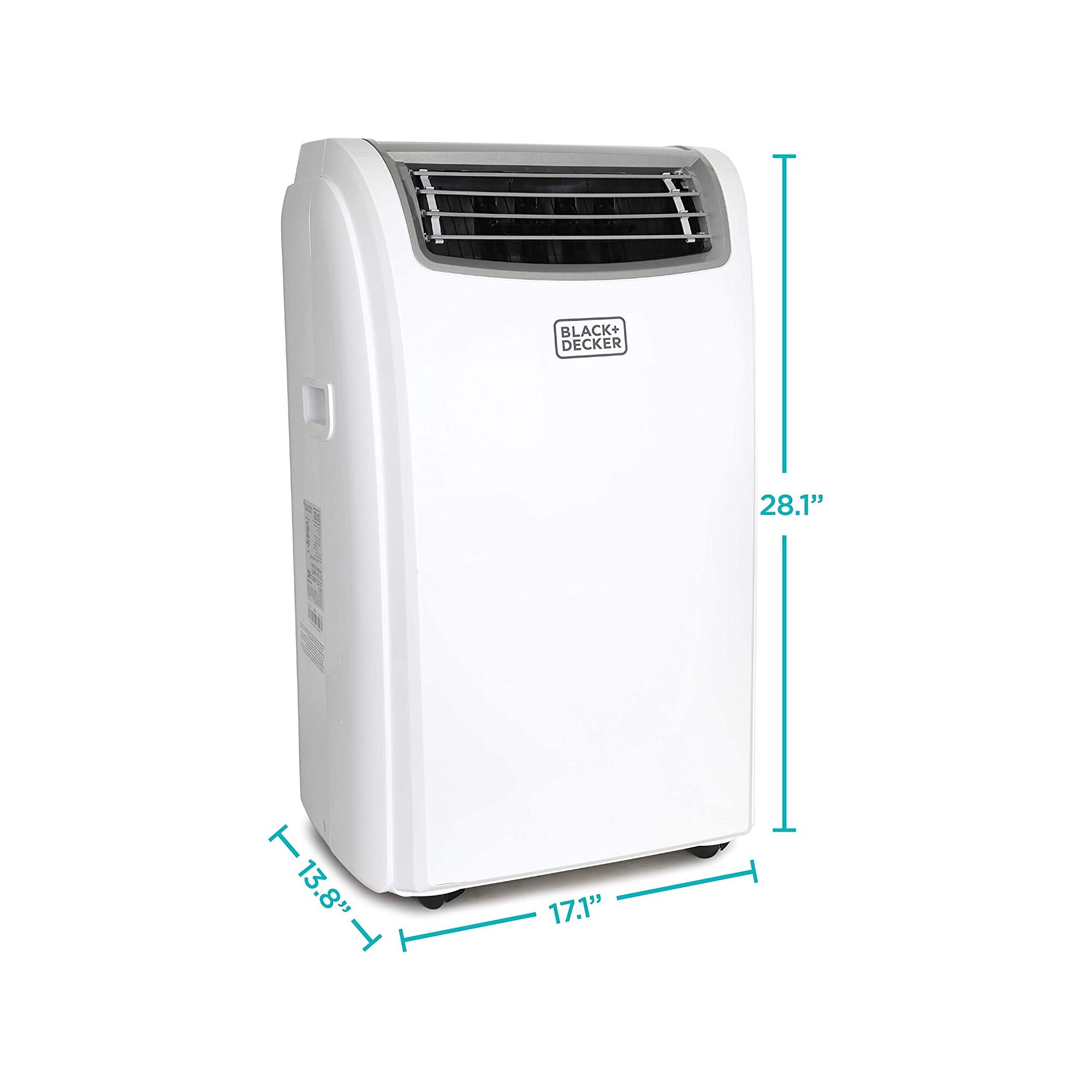28.1 inch by 17.1 inch x 13.8 inch Portable Air Conditioner With Heat