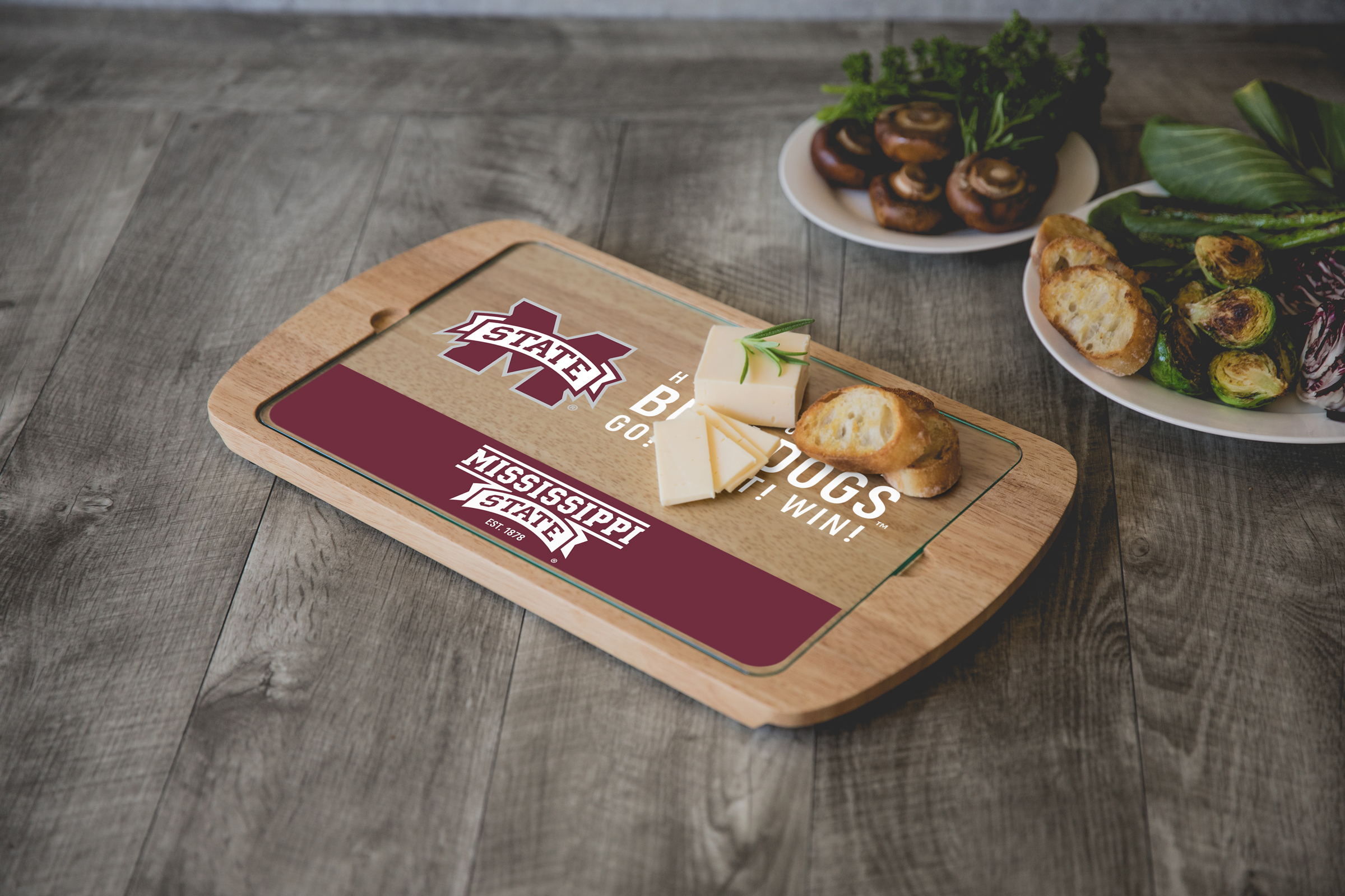 Mississippi State Bulldogs - Billboard Glass Top Serving Tray