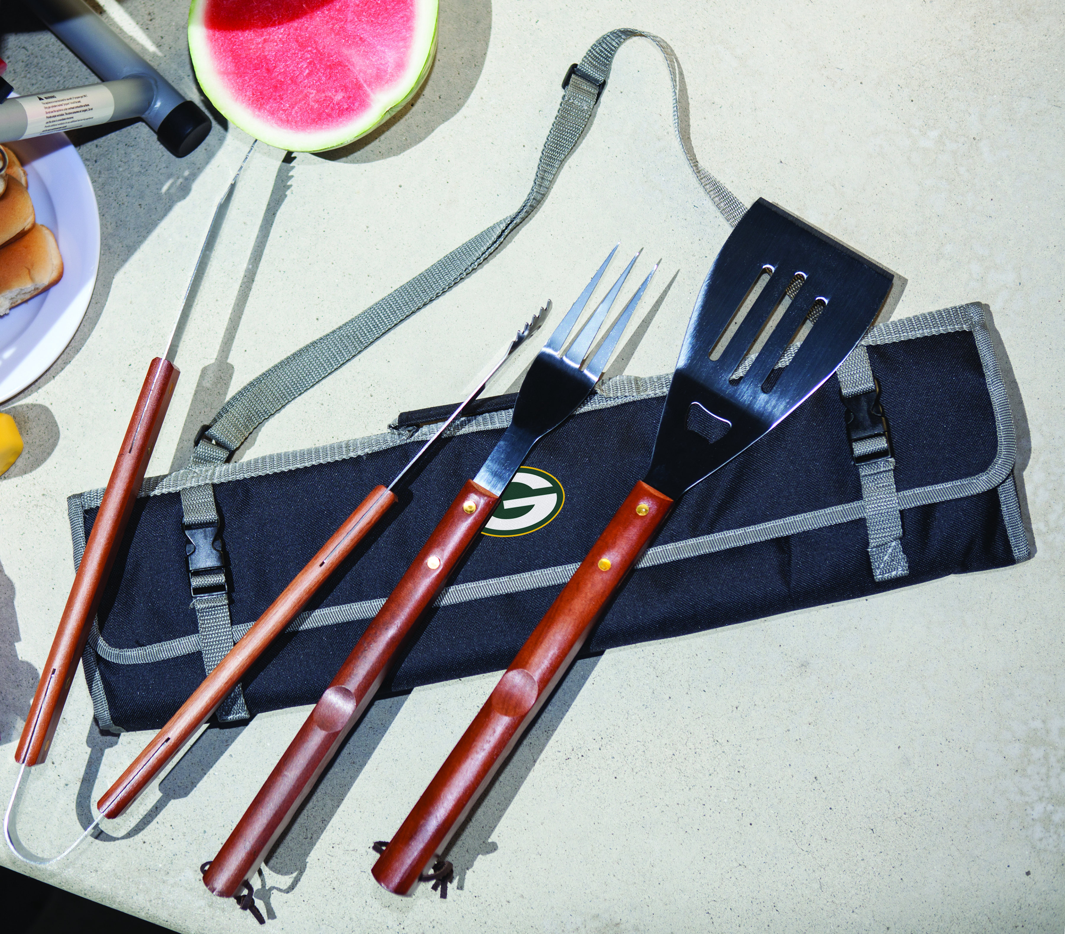 Green Bay Packers - 3-Piece BBQ Tote & Grill Set