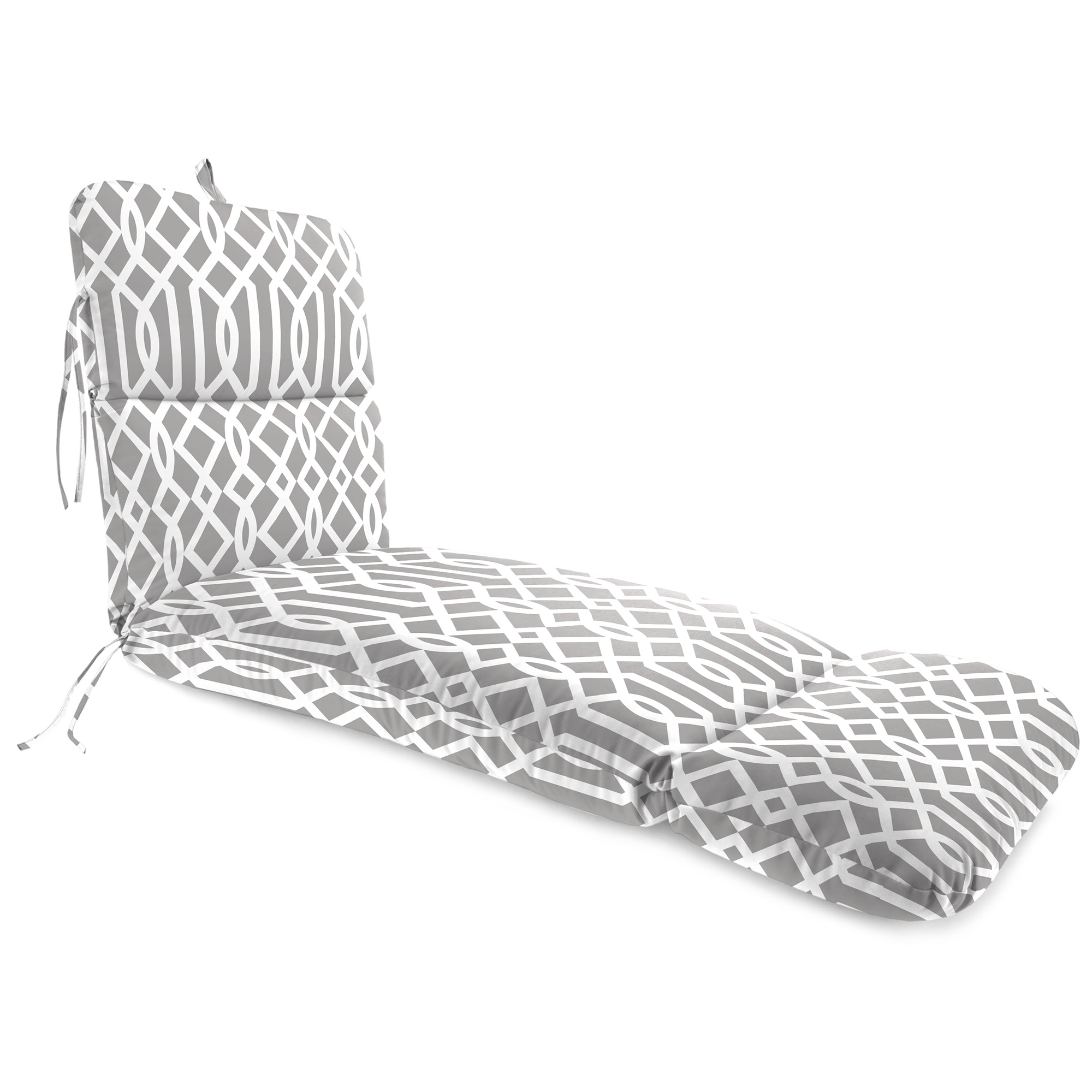 New Outdoor Patio Chaise Lounge Cushion with Ties and Loop 74" x 22", UV Treated - Picture 13 of 17