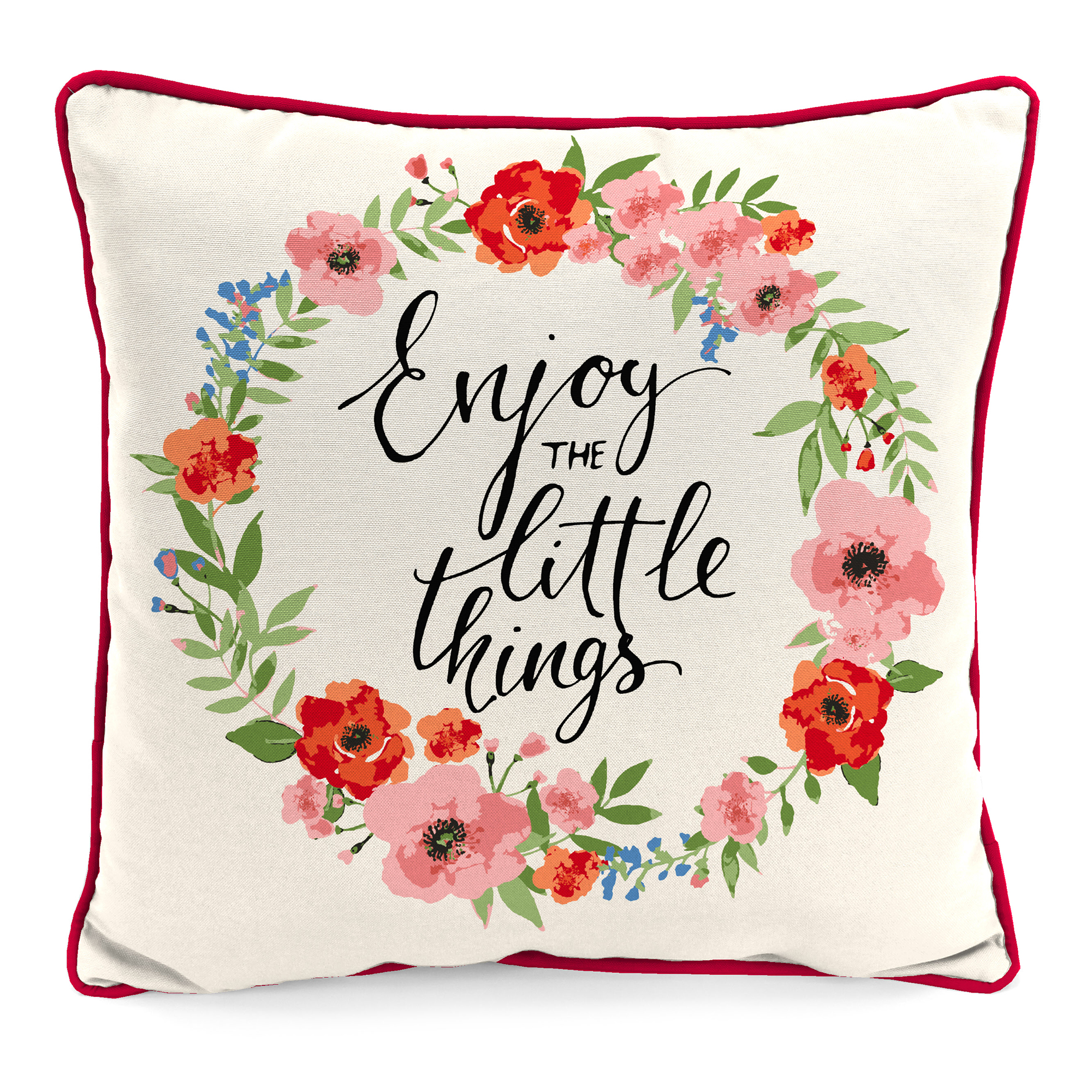 New Outdoor Throw Pillow with Welt 16" x 16", Fade Stain Resistant, Easy Clean - Picture 22 of 30